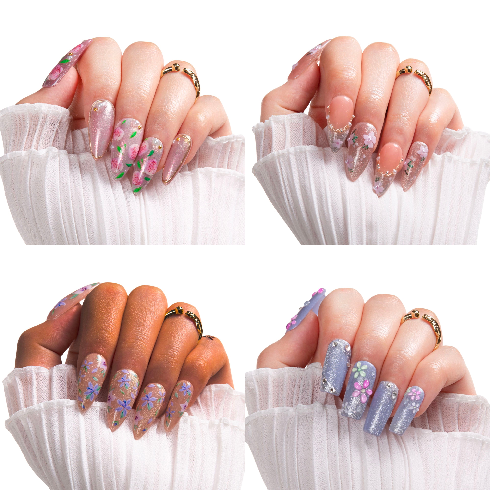 Secret Garden Bliss Handmade Nails Collection RTS