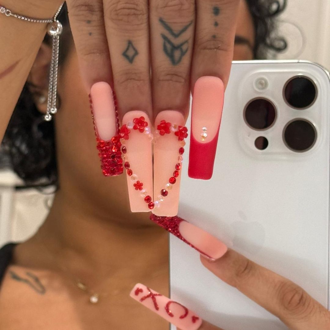 @Armoni_Hance x Lovful Creator Collab Valentine's Day Edition Be Mine Handmade Nails H368