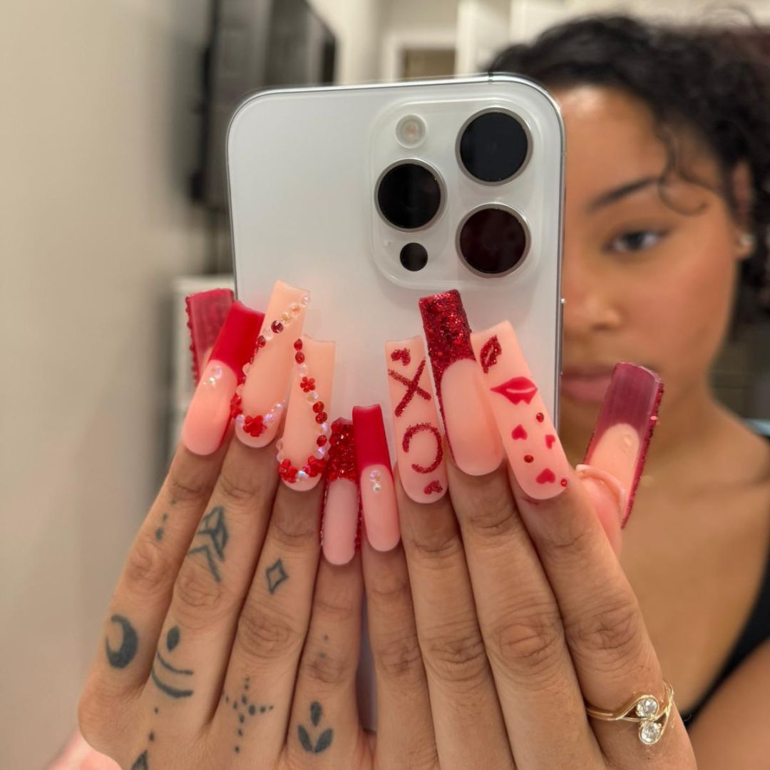 @Armoni_Hance x Lovful Creator Collab Valentine's Day Edition Be Mine Handmade Nails H368