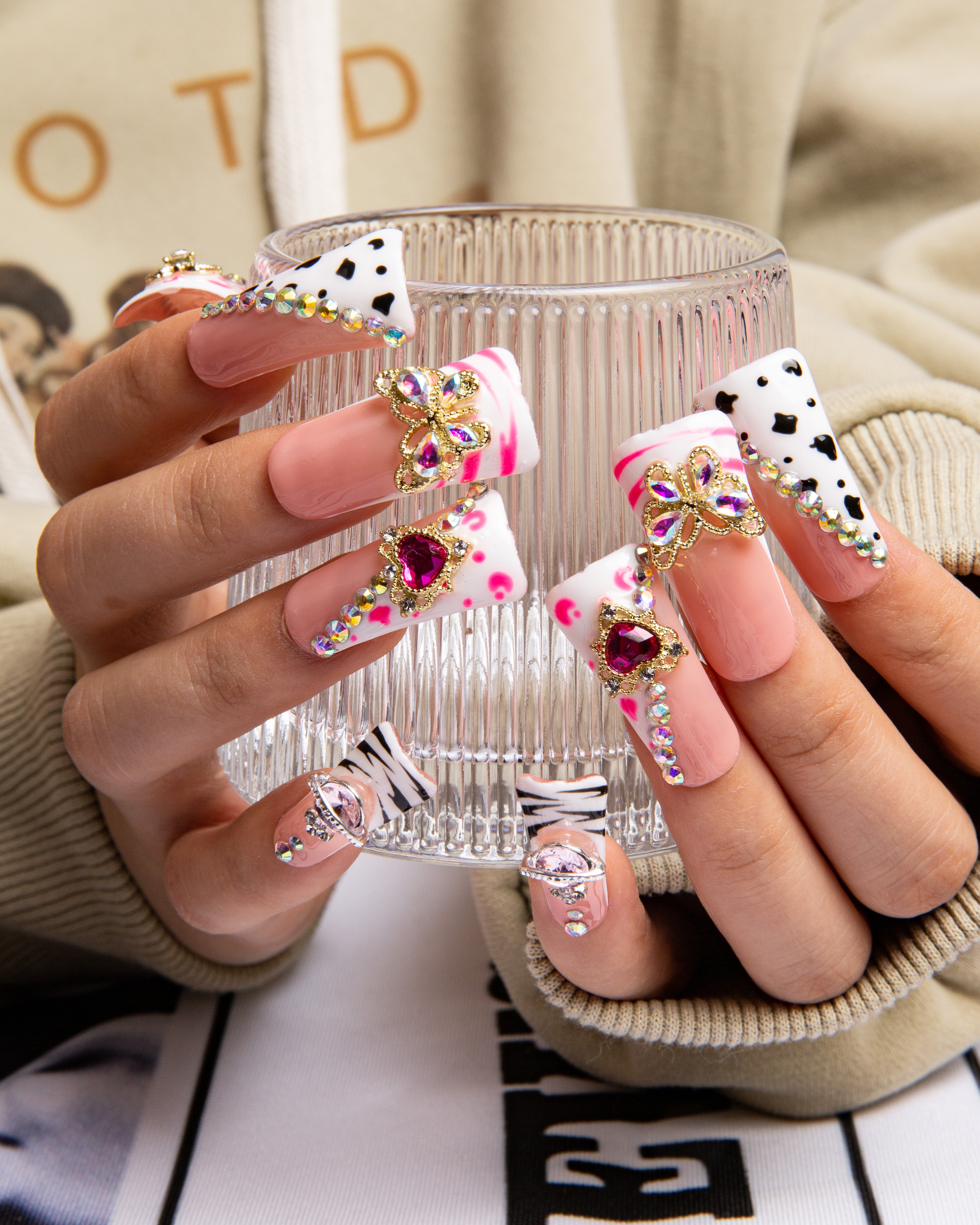 Rolling Luxe Handmade Nails 24pcs H144