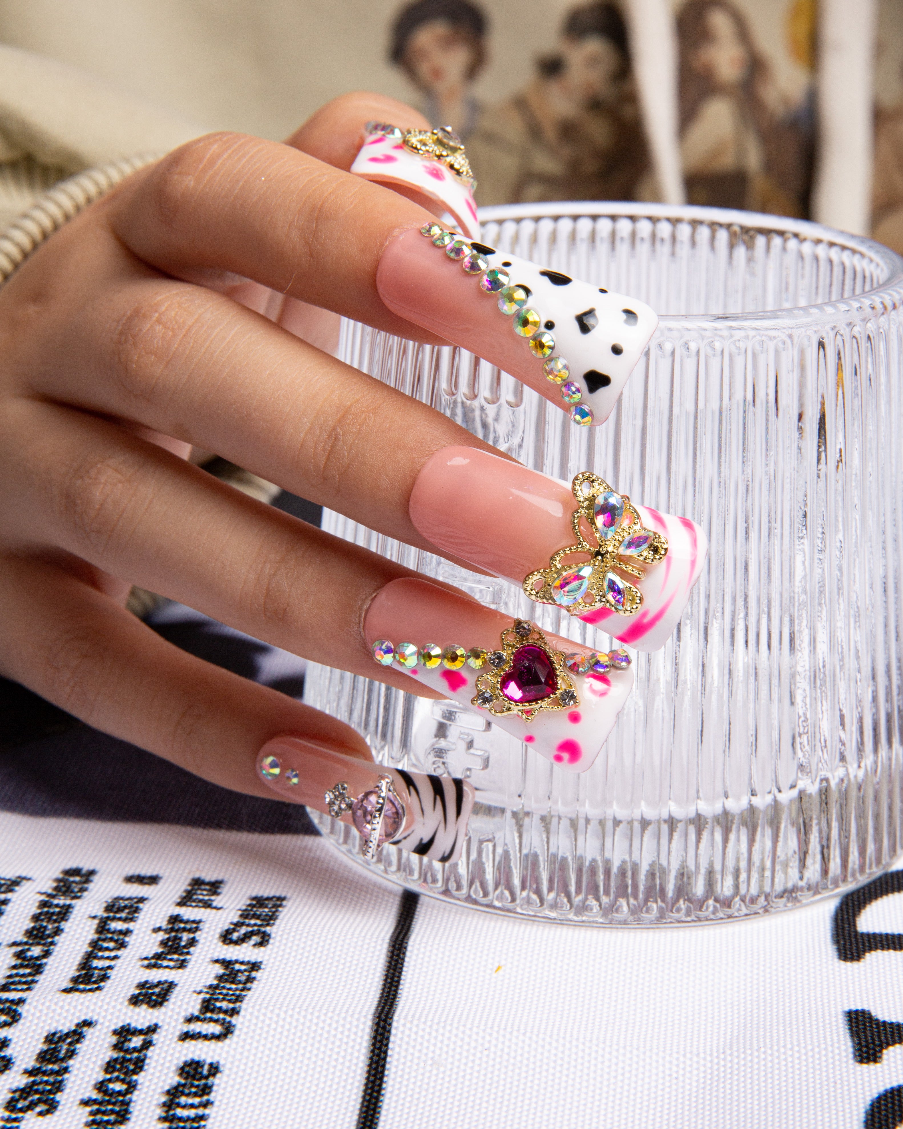 Rolling Luxe Handmade Nails 24pcs H144