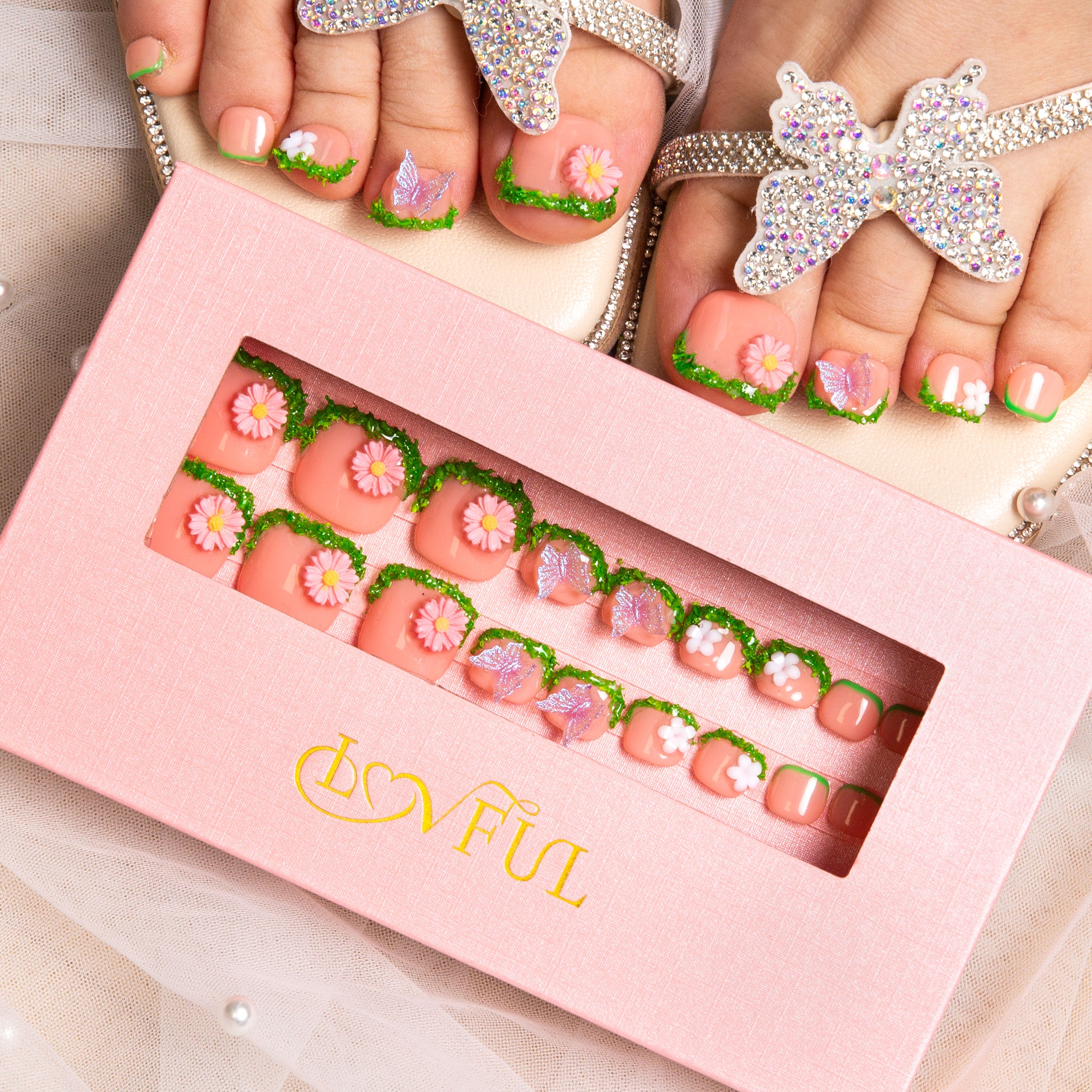 fairy tale garden toe nails