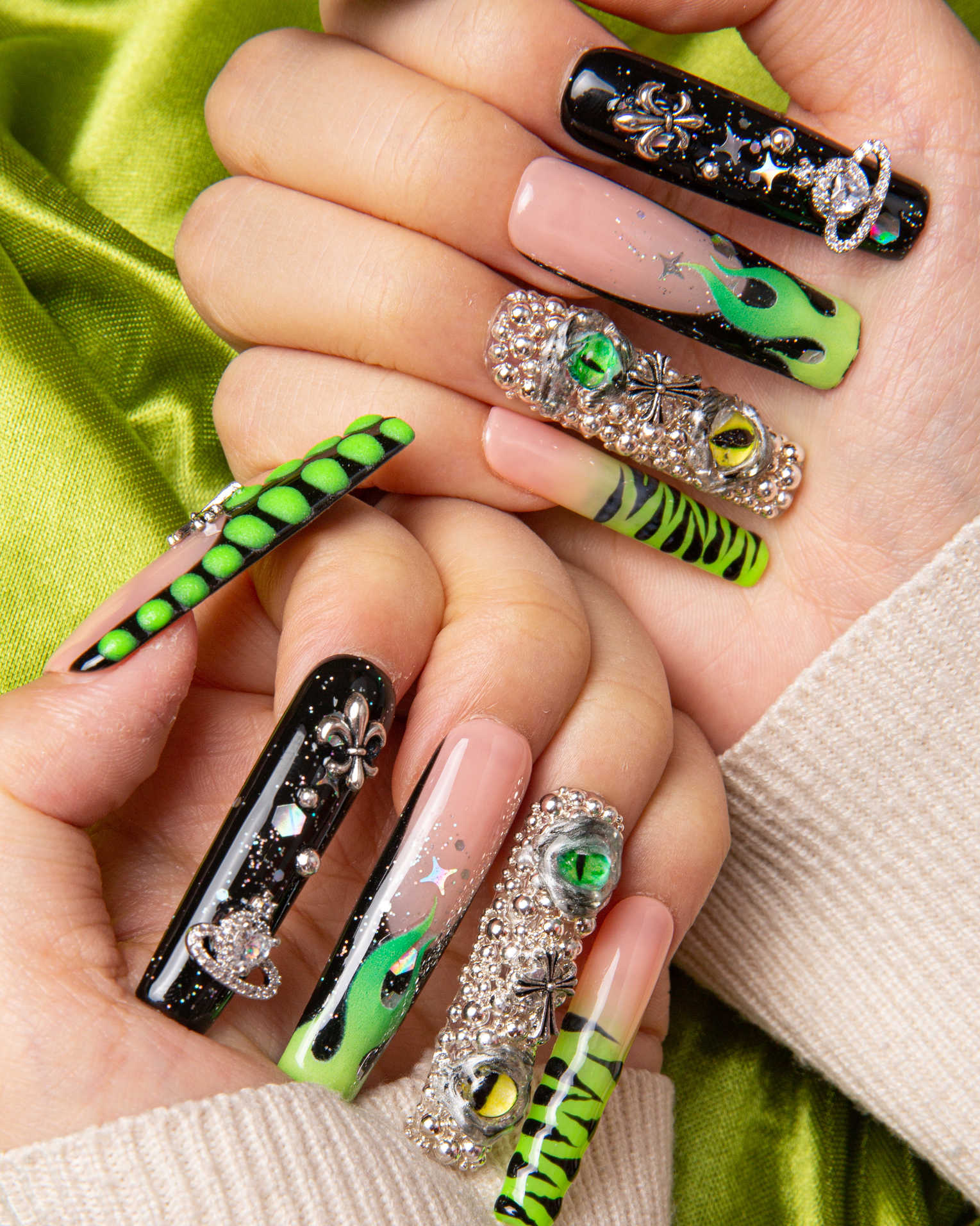 dare to roar press on nails