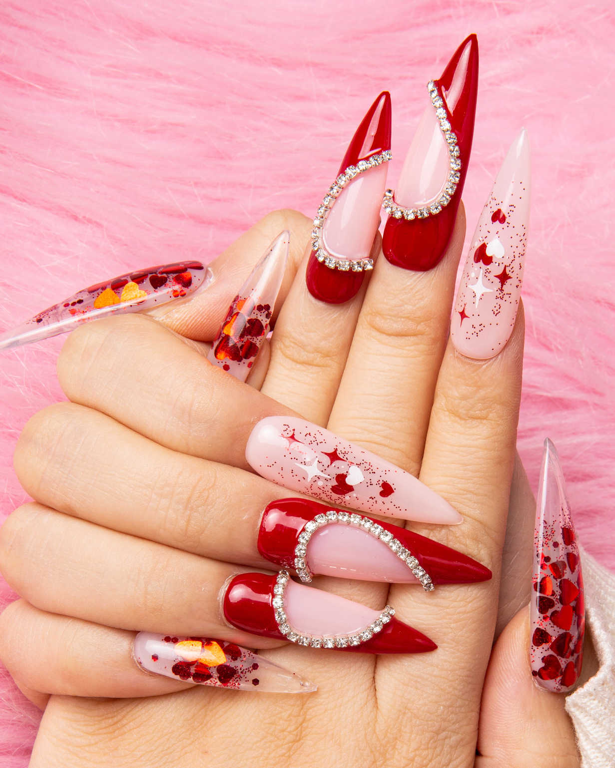 valentine press on nail