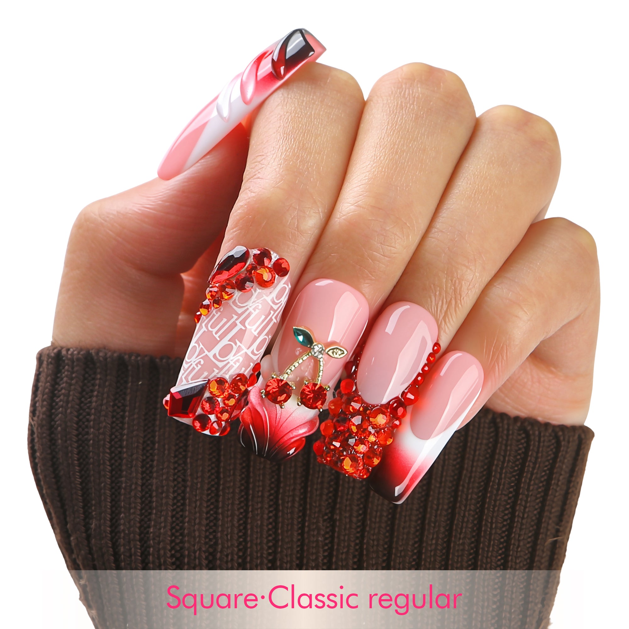 Cherry Obsession Handmade Nails H759