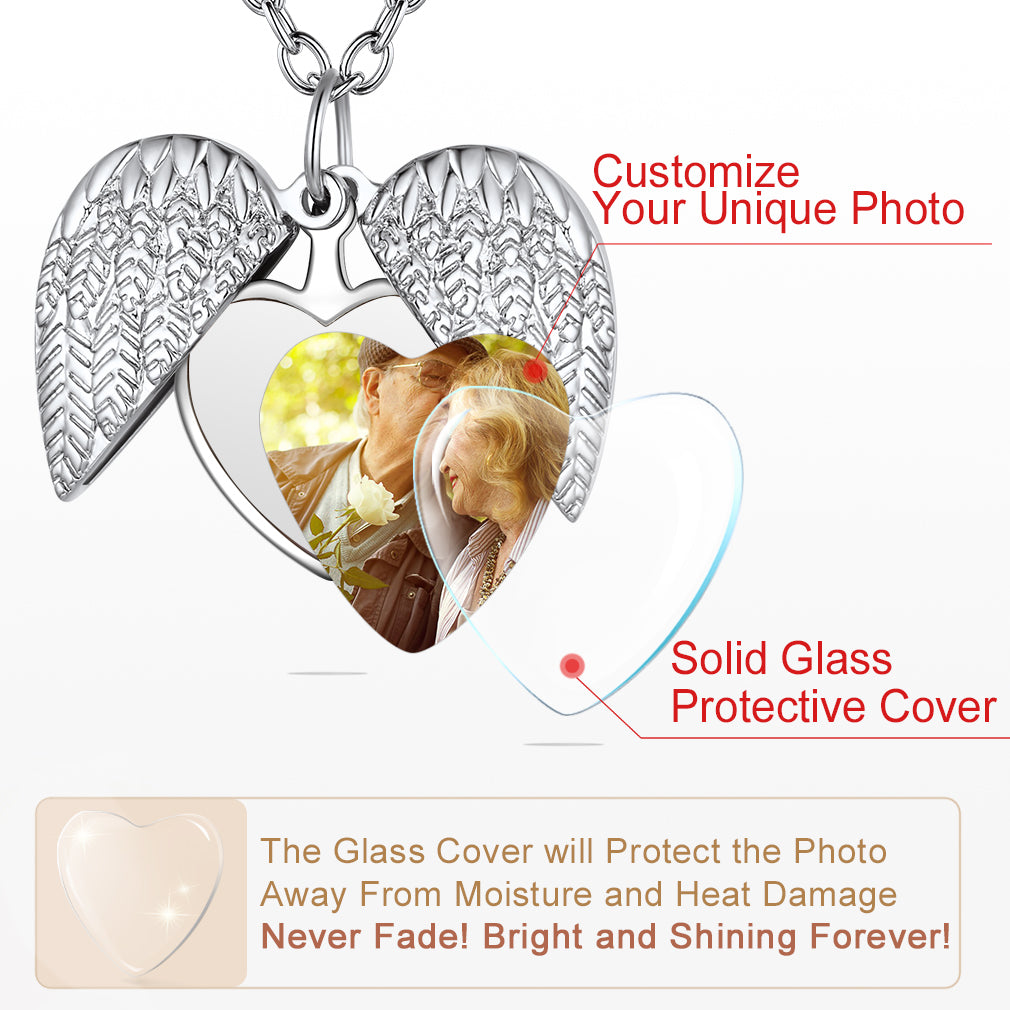 Customized Heart Locket Necklace