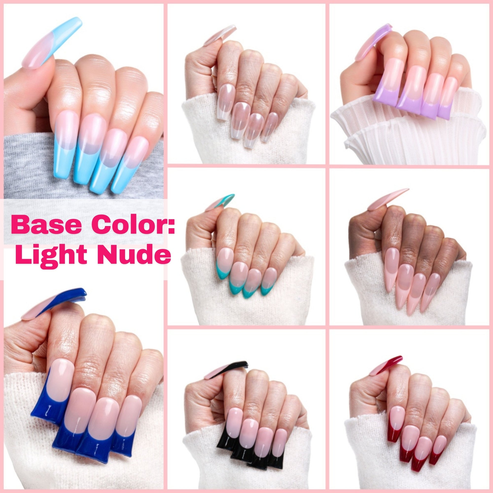 Classic French Tip - Light Nude Collection