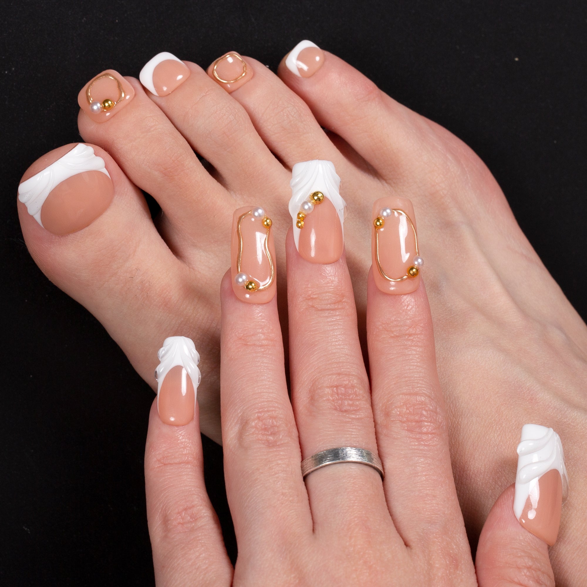 Everyday Heartfelt Combo Set Handmade Nails H666+T666