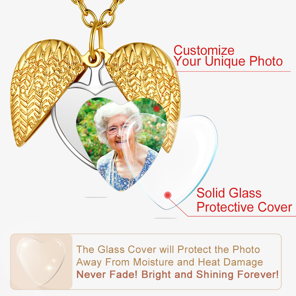 Customized Heart Locket Necklace