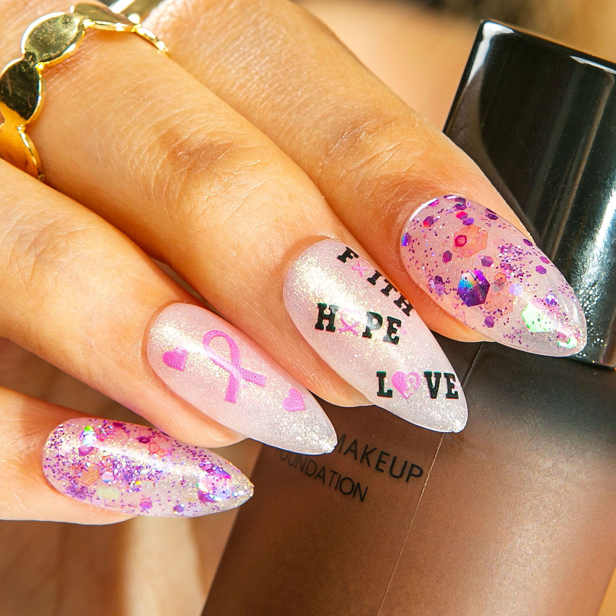 Full of Hope Handmade Nails H484