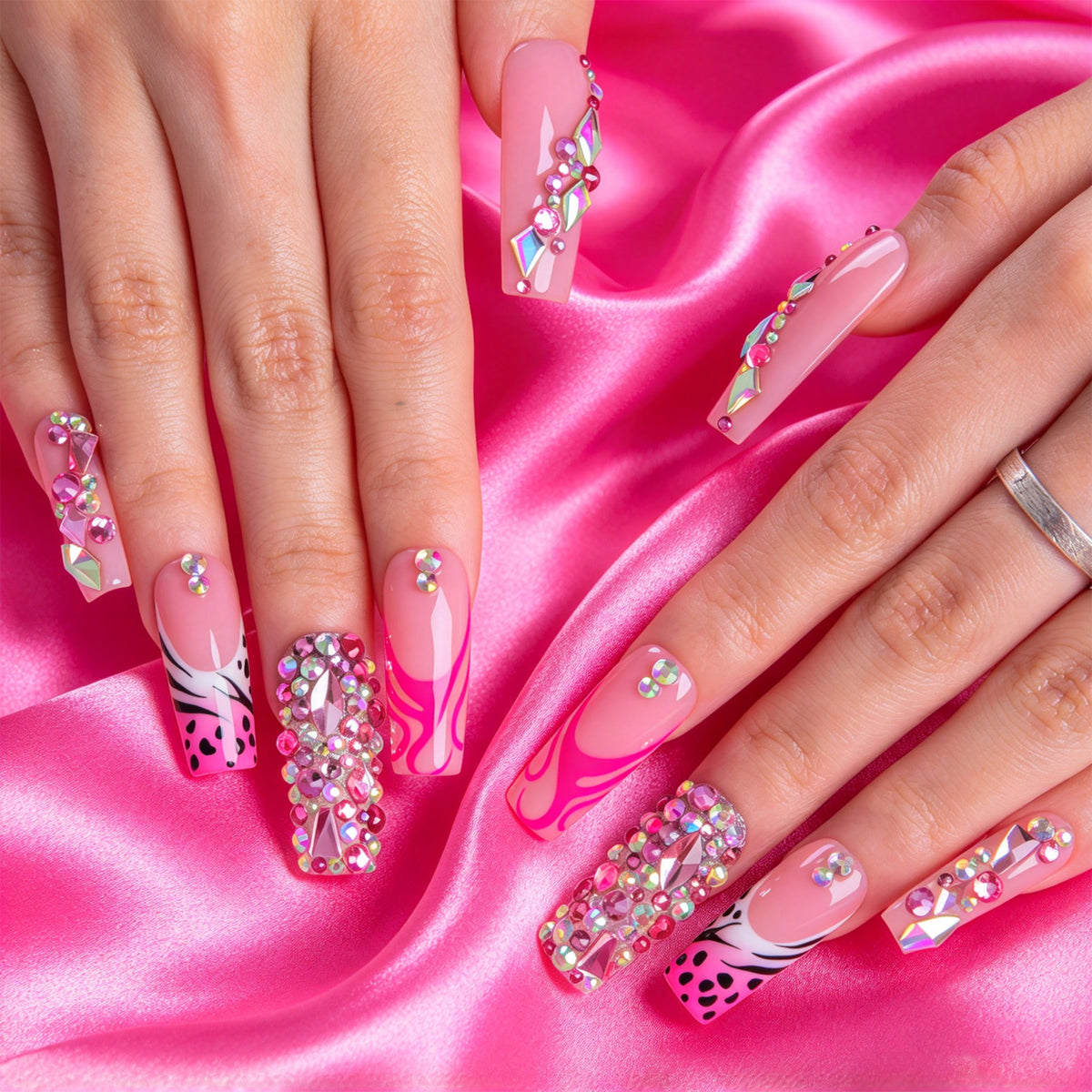 Pink Obsession Handmade Nails H949