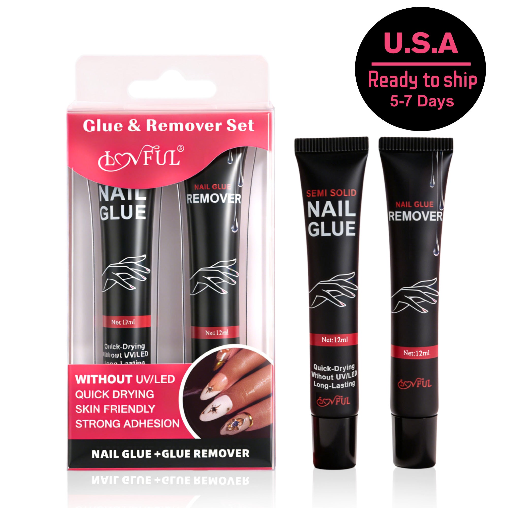 Combination Set | Nail Adhesive & Nail Adhesive Remover RTS