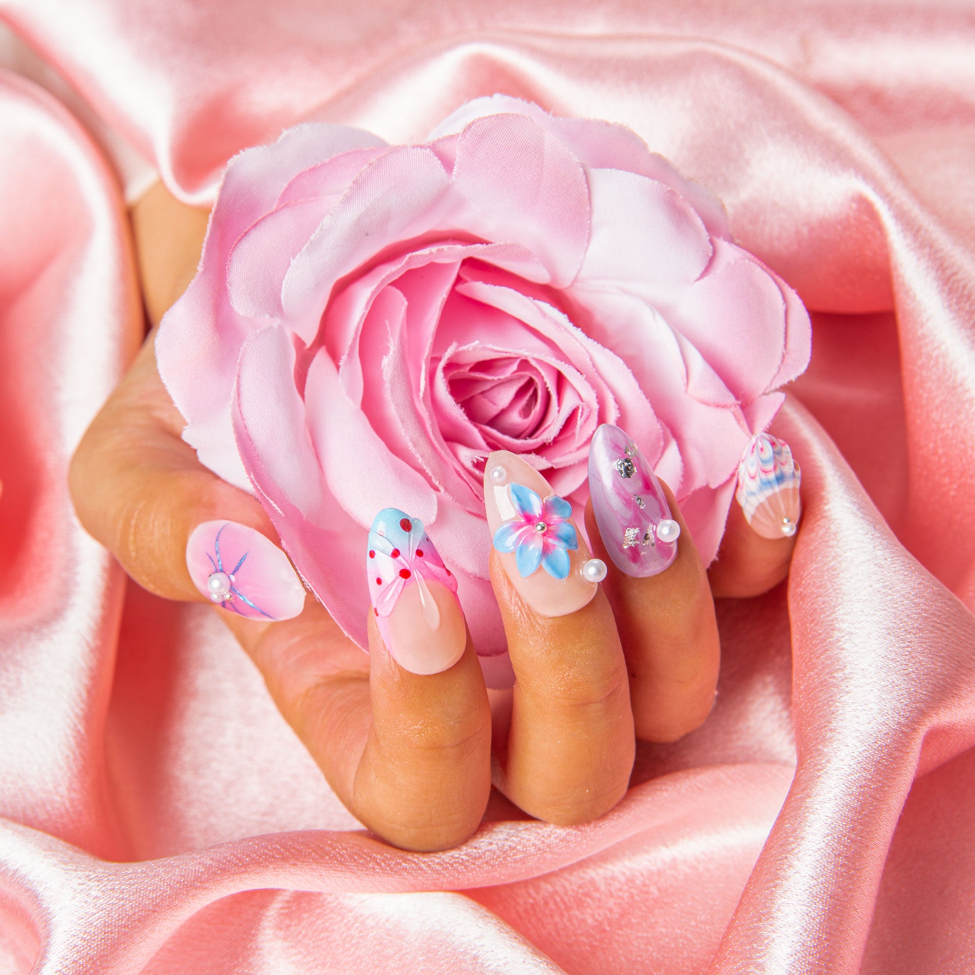Mermaid’s Mood Handmade Nails H549