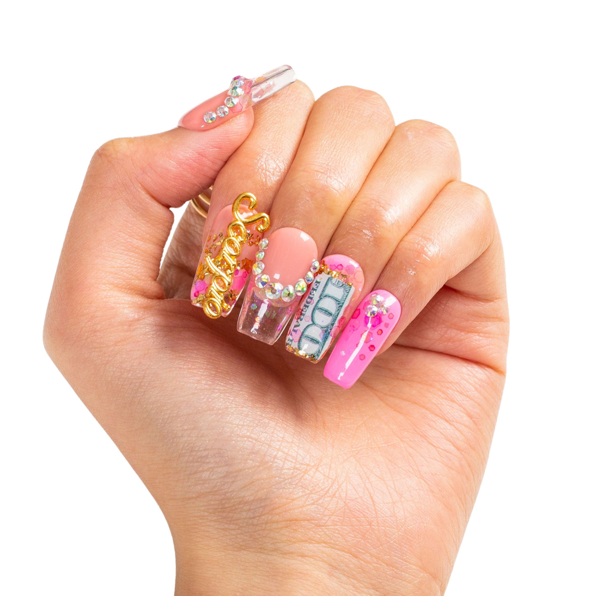 Birthday Queen Handmade Nails H509