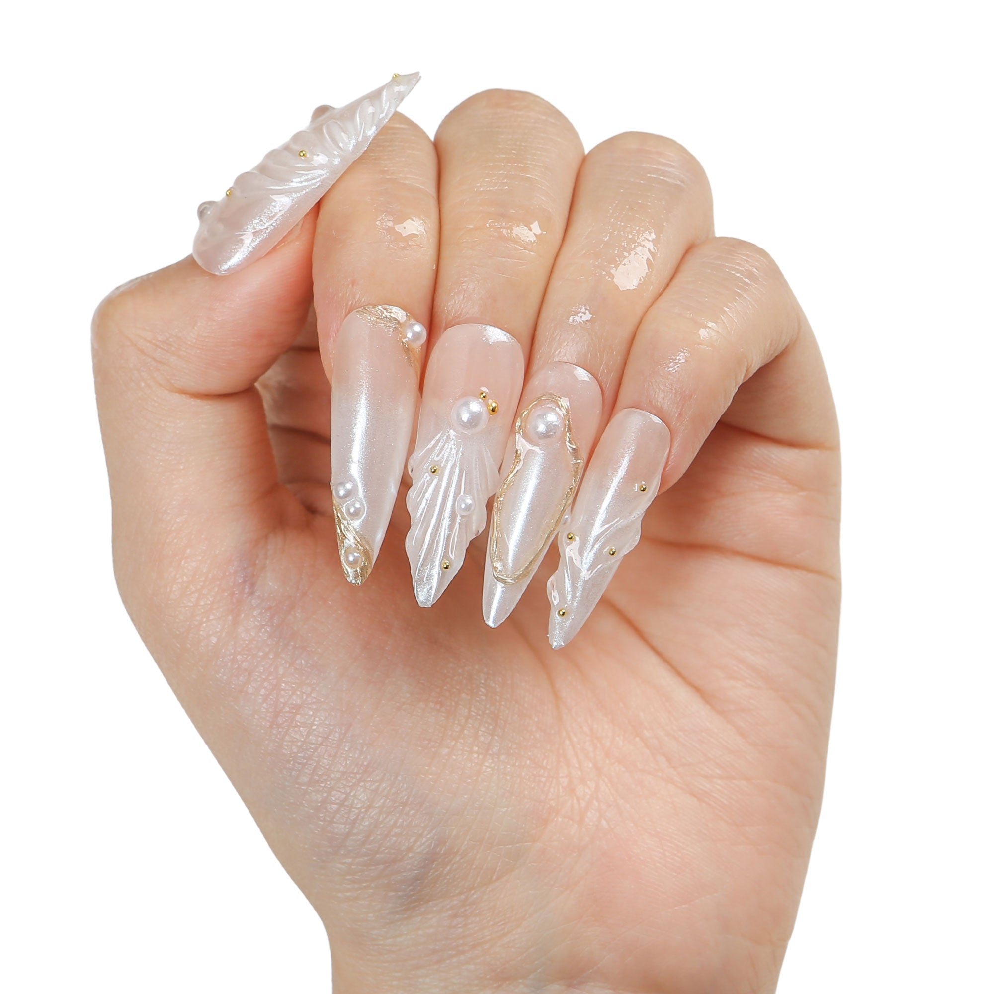Pearl Tide Handmade Nails H543 RTS