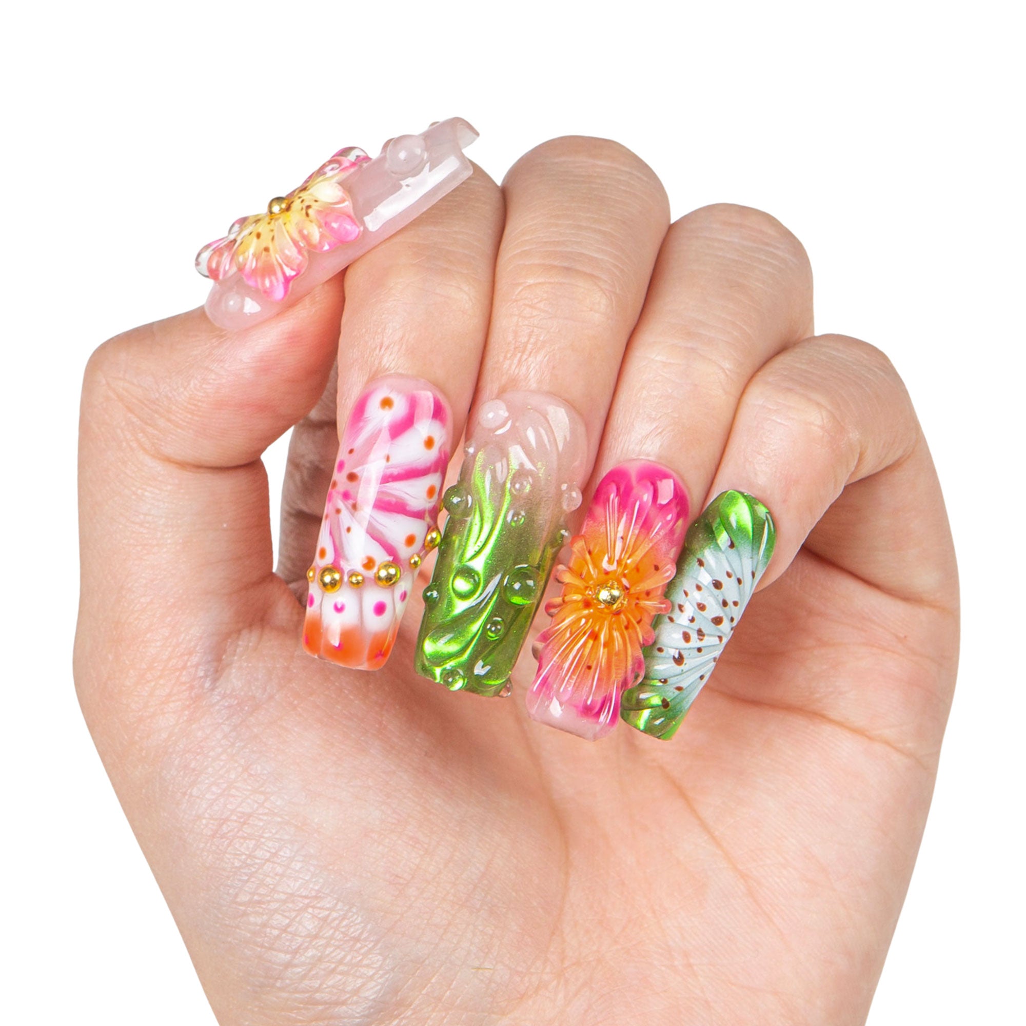 Sea Bloom Handmade Nails H544 RTS