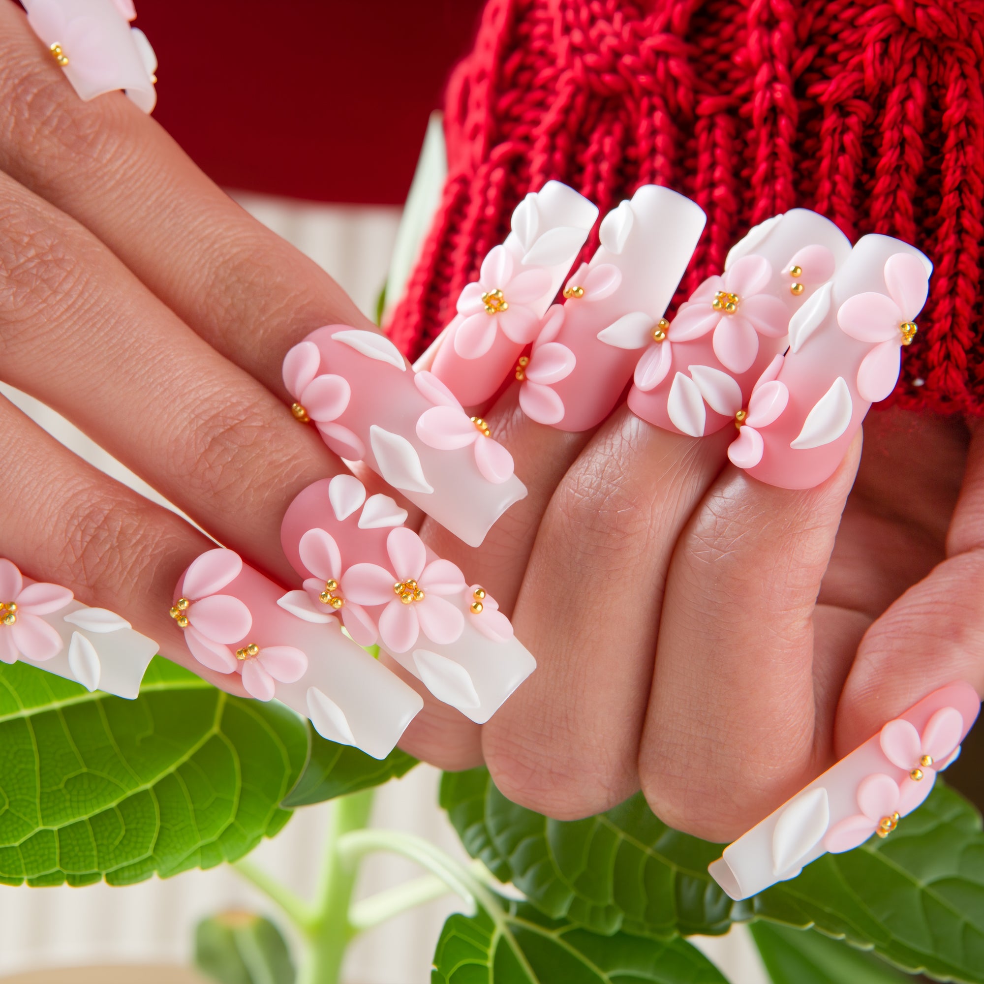 Sakura Petal Handmade Nails H756