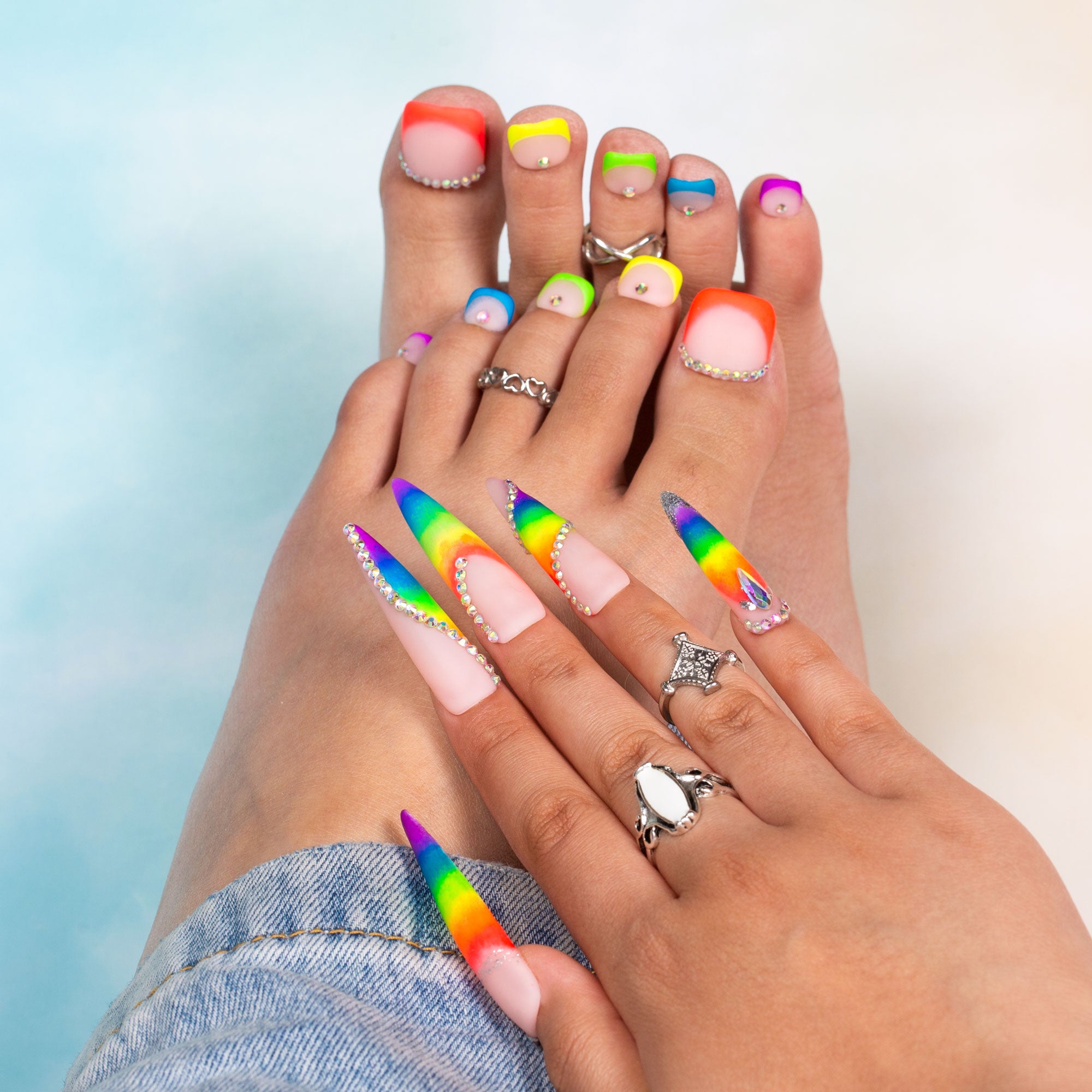 Stand Up & Speak Out Combo Set Handmade Nails H565+T565