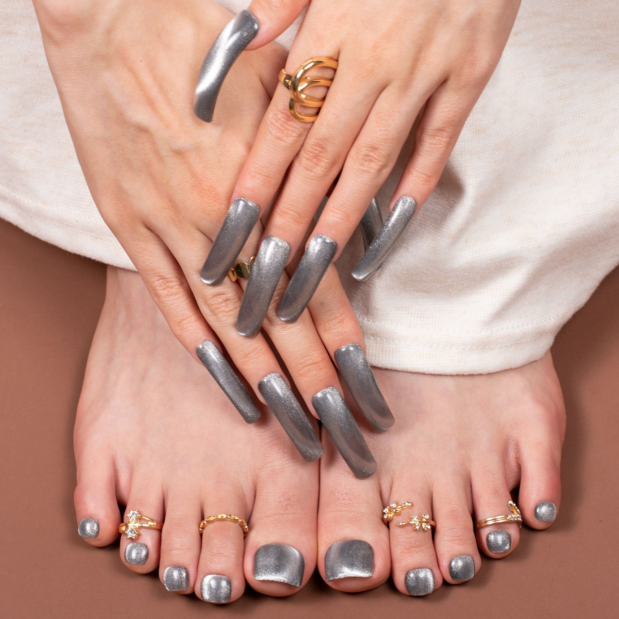 Steel Me Combo Set Handmade Nails H520+T520
