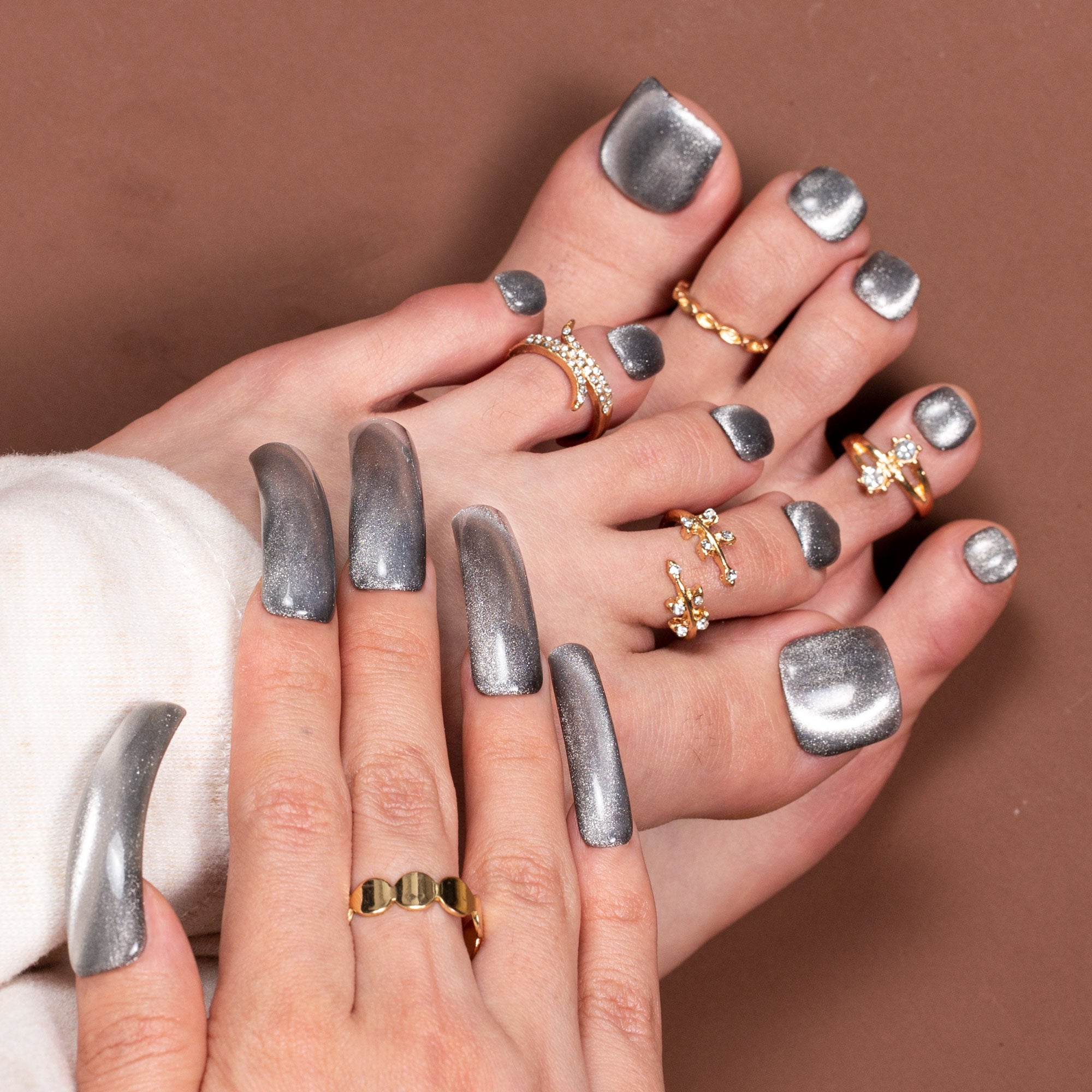 Steel Me Combo Set Handmade Nails H520+T520