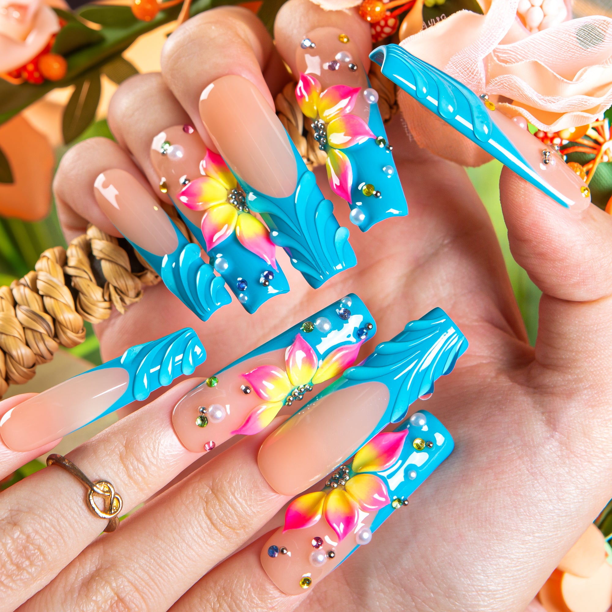 Island Fever Dream Handmade Nails H633