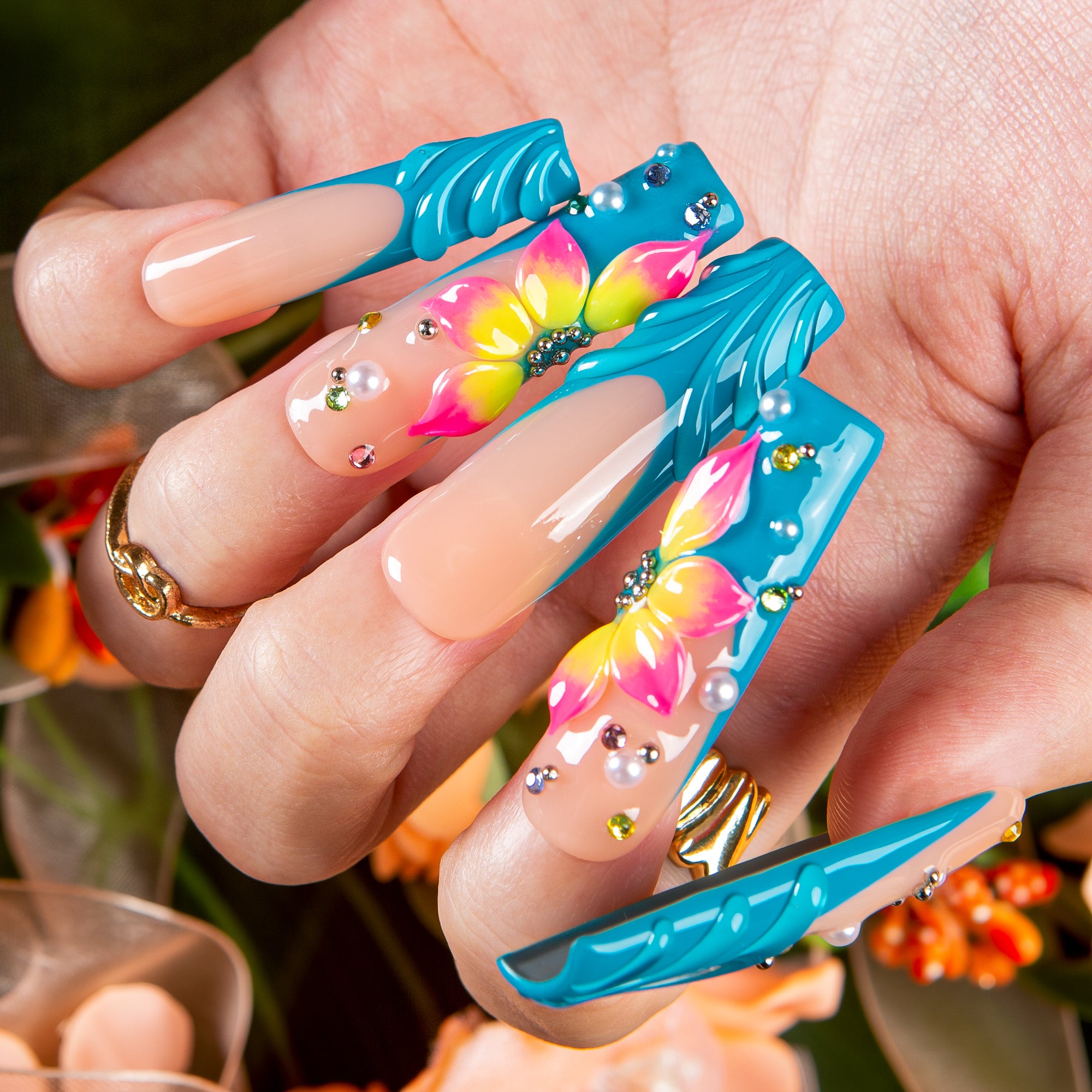 Island Fever Dream Handmade Nails H633