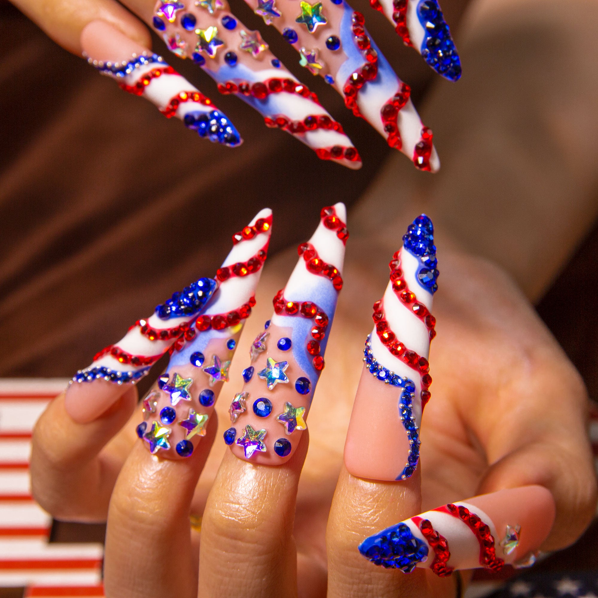 Drippin’ in Freedom Handmade Nails H601