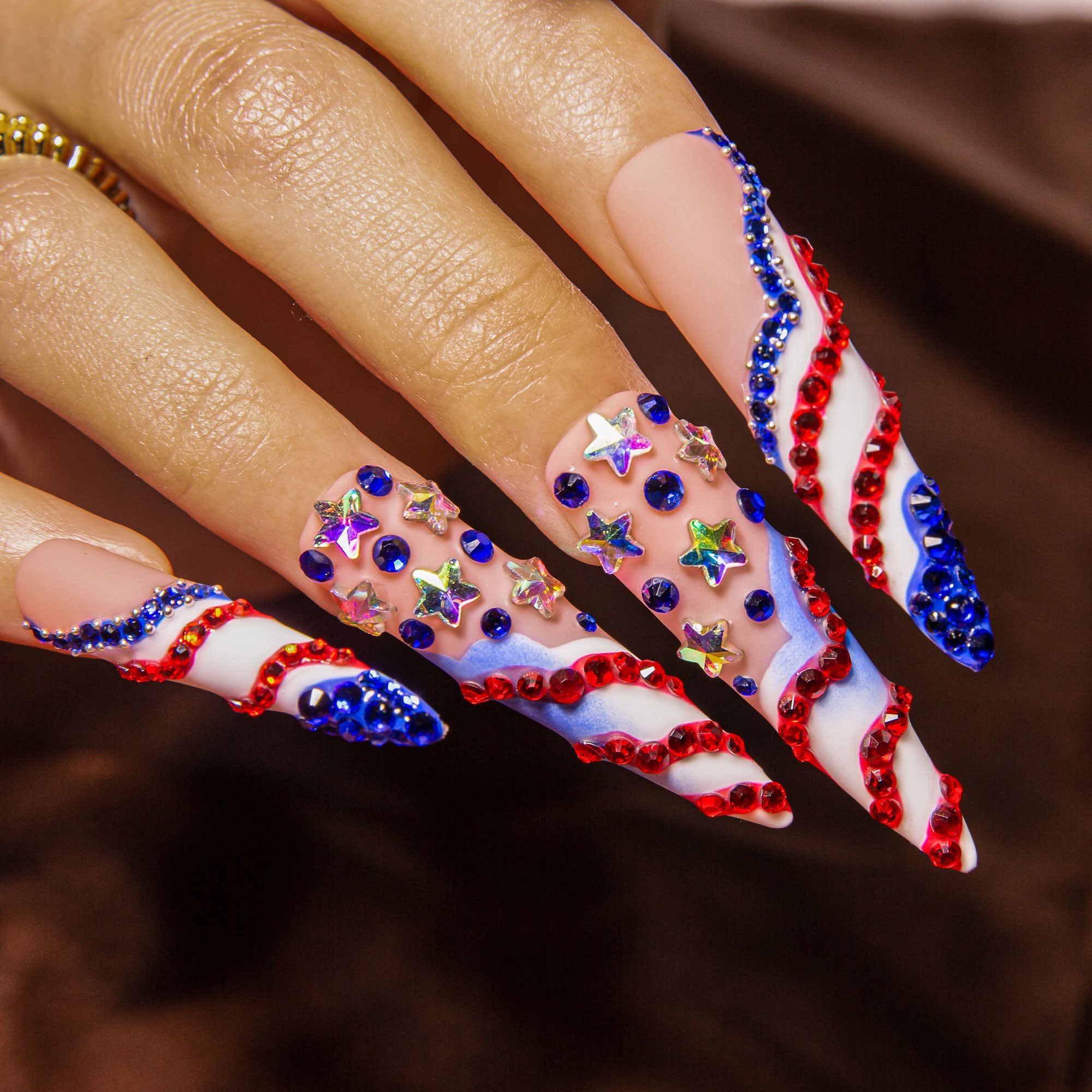 Drippin’ in Freedom Handmade Nails H601