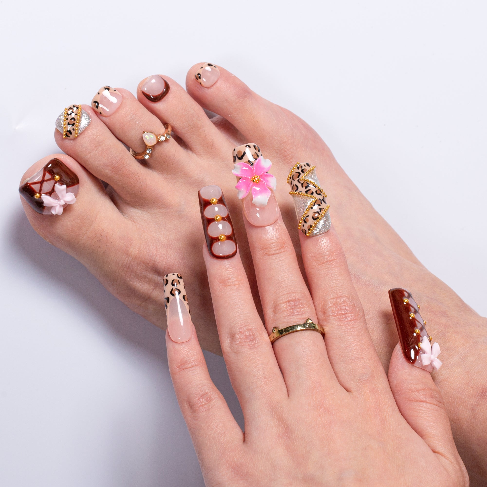 Lovful Interdit Combo Set Handmade Nails H657+T657