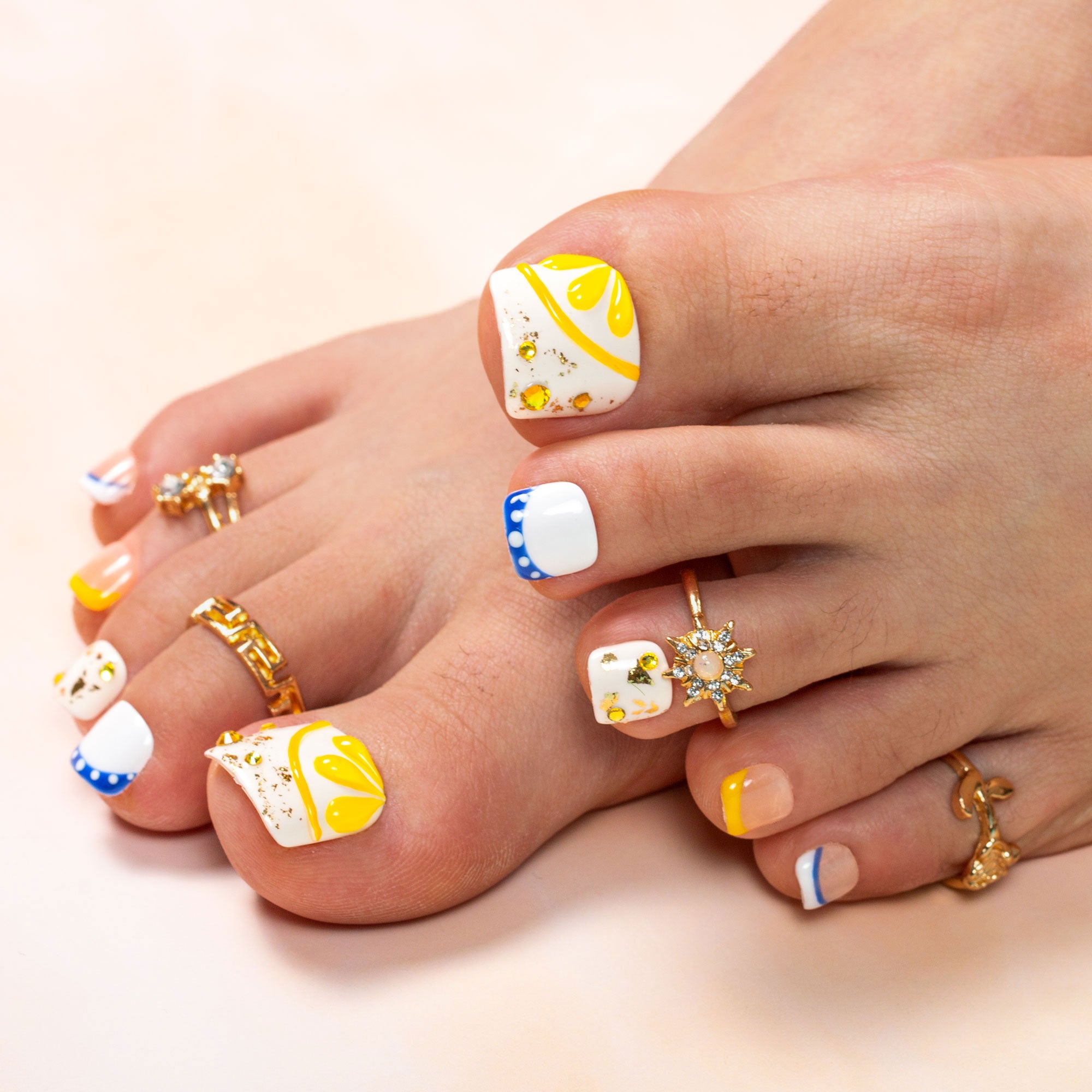 Amalfi Bloom T468 Toe Nails