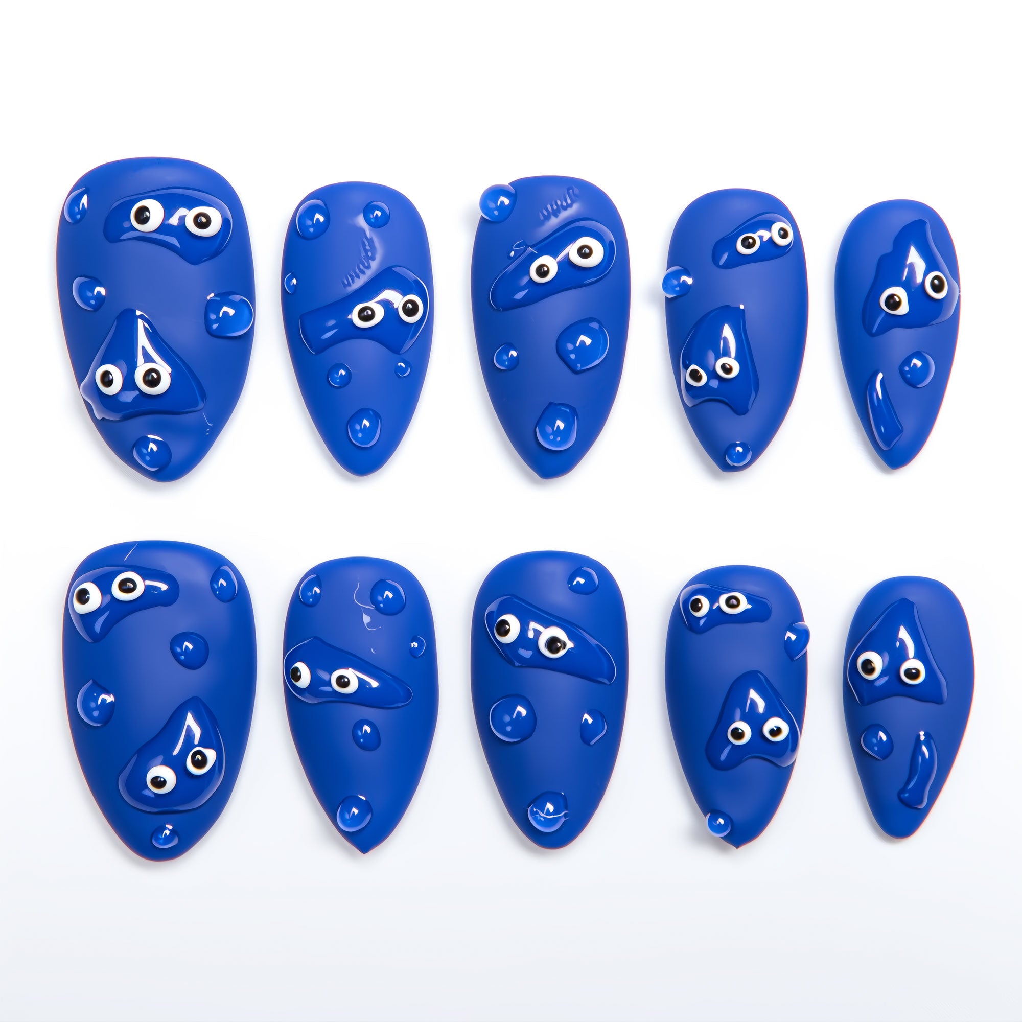 Dancing Rain Handmade Press on Nails H279