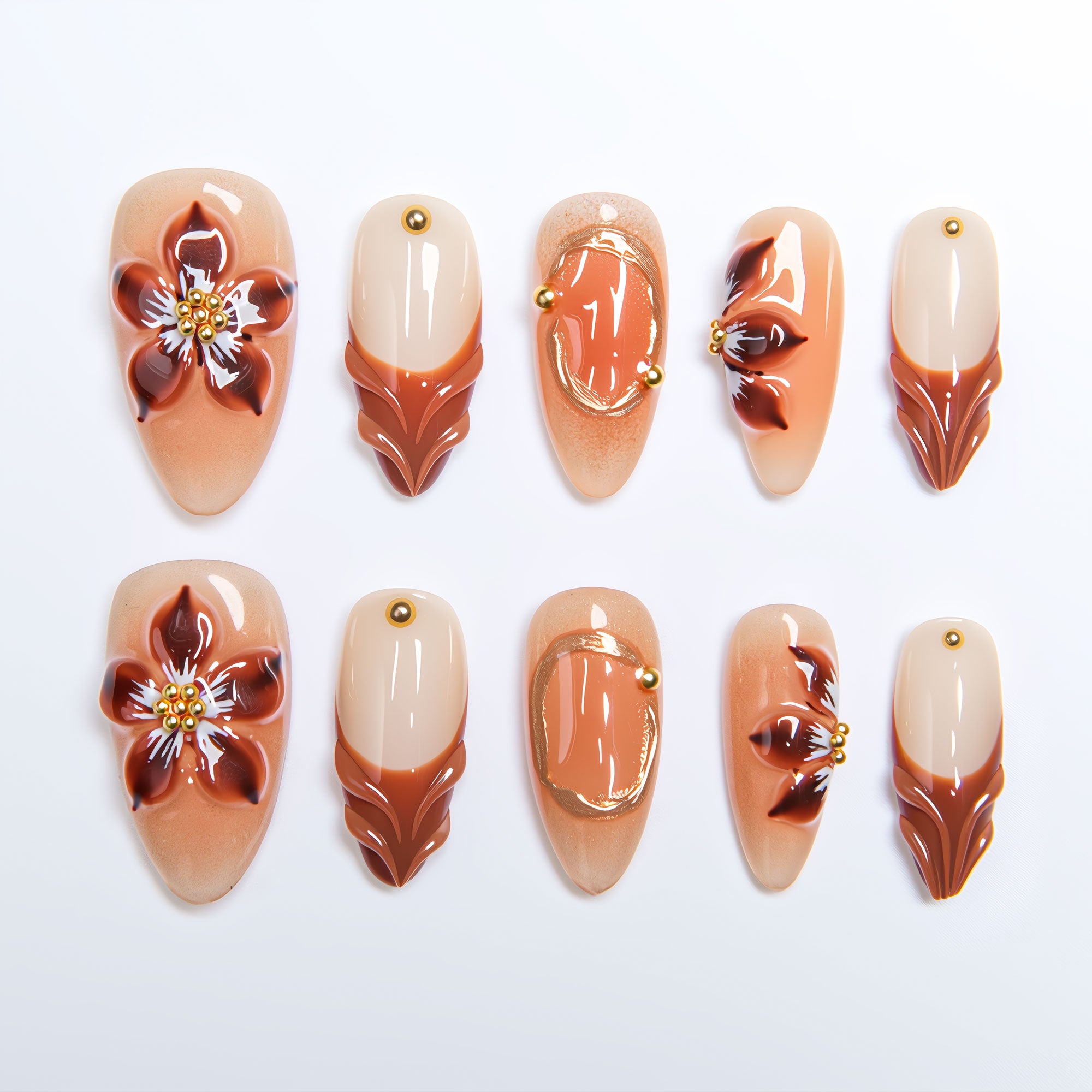 Summer Soirée Handmade Press on Nails H503