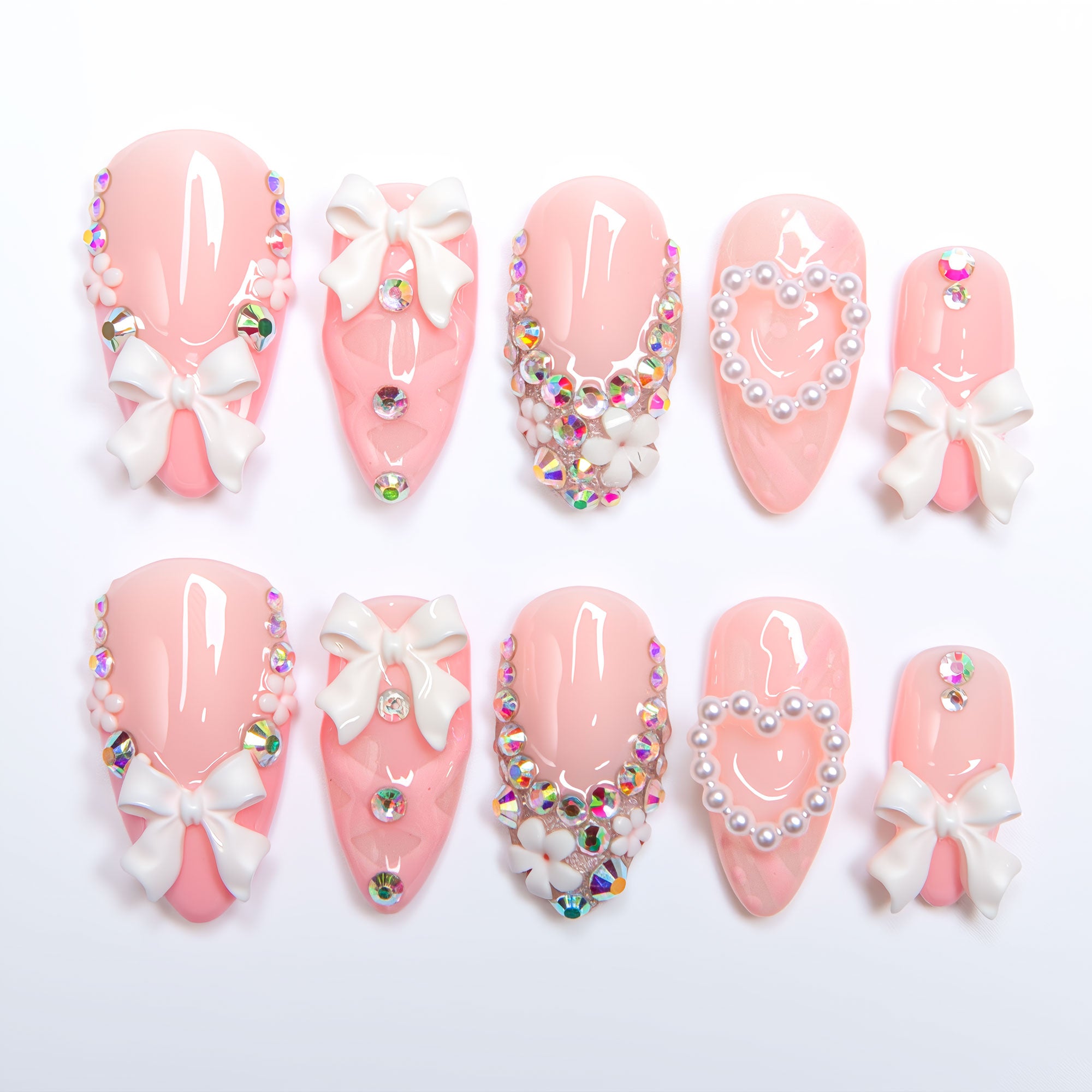 Vintage Shortcake Handmade Press on Nails H187