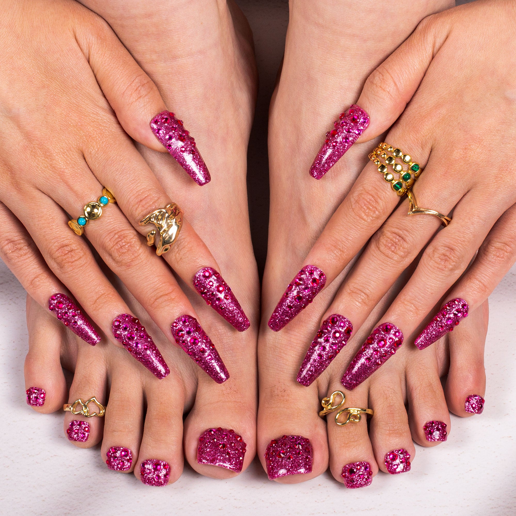 Fairy Dust Finesse Combo Set Handmade Nails H483+T483