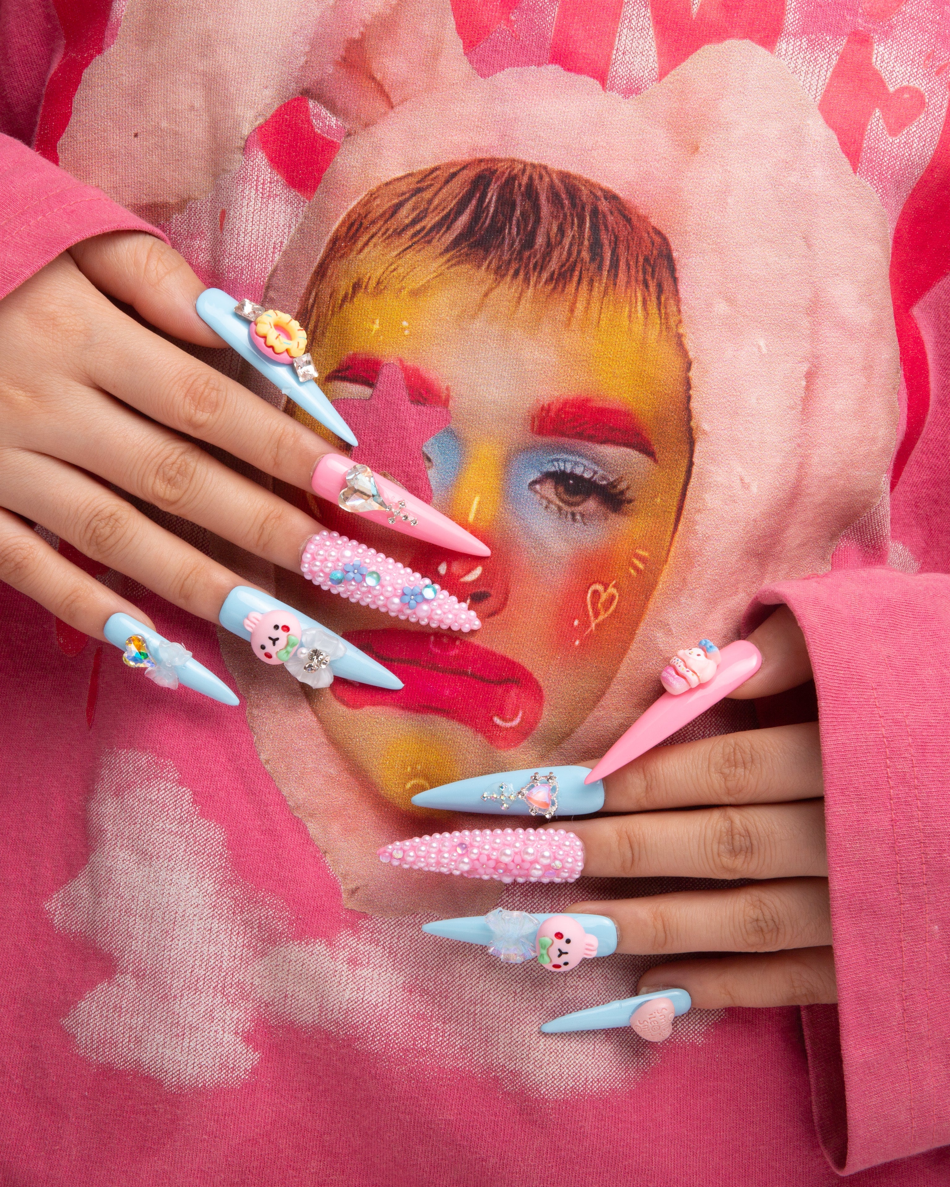 pastel dream press on nails