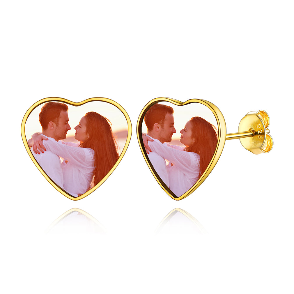 Customized Heart Earrings