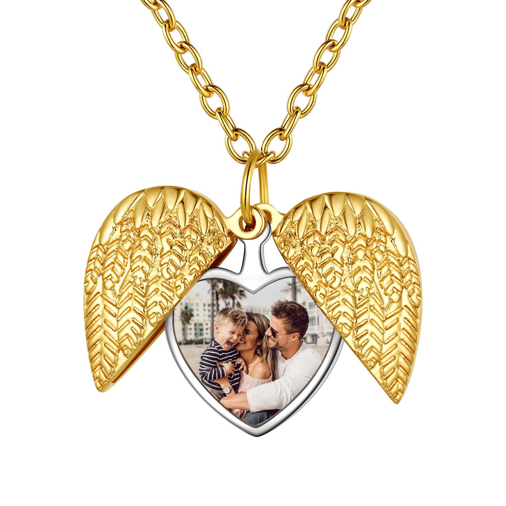 Customized Heart Locket Necklace