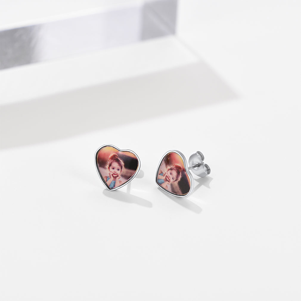 Customized Heart Earrings