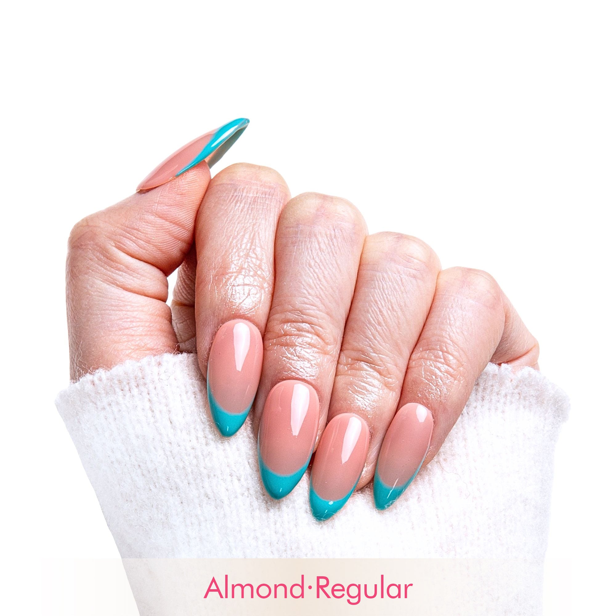 Two-Tone Dream Handmade Nails F008