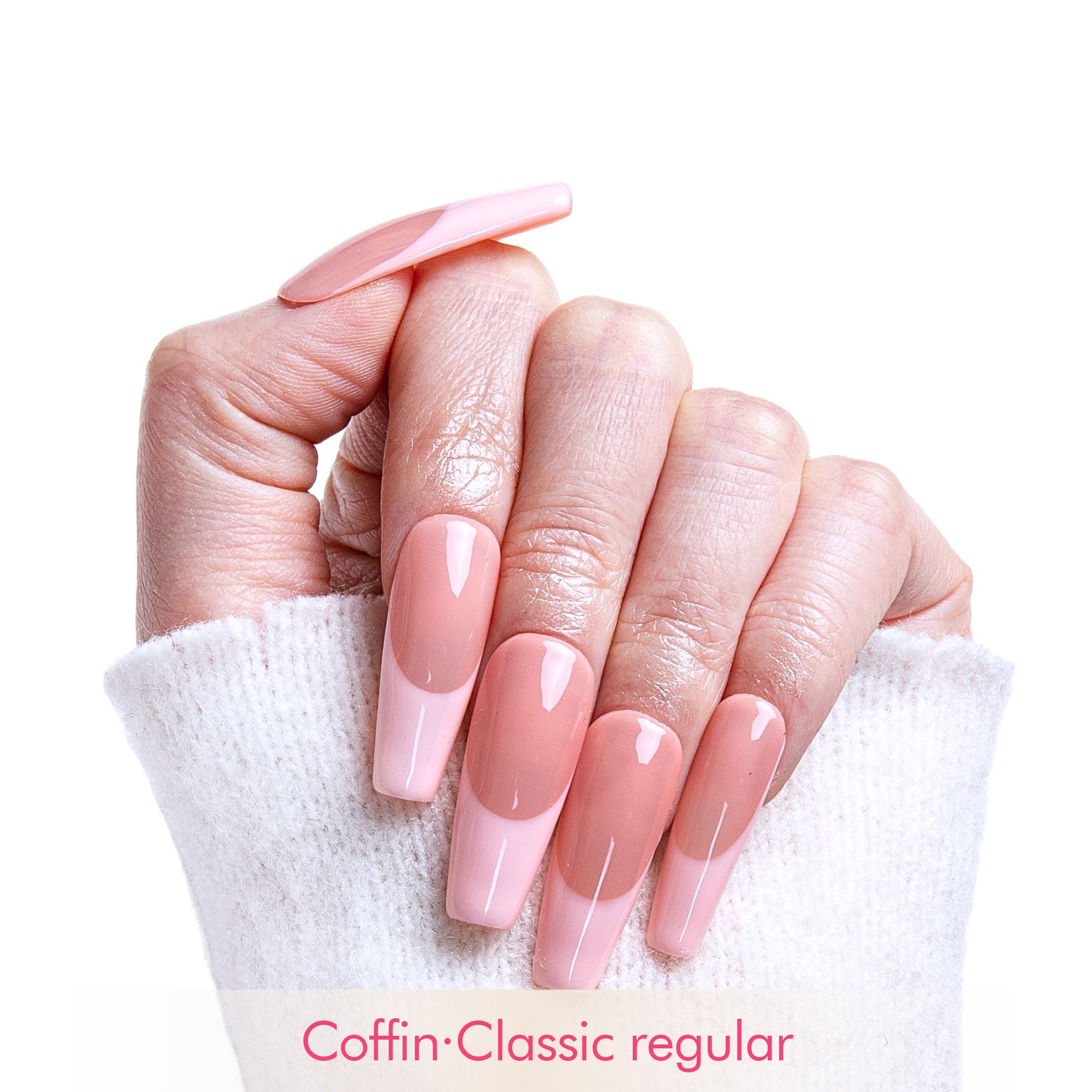Misty Morning Handmade Nails F010