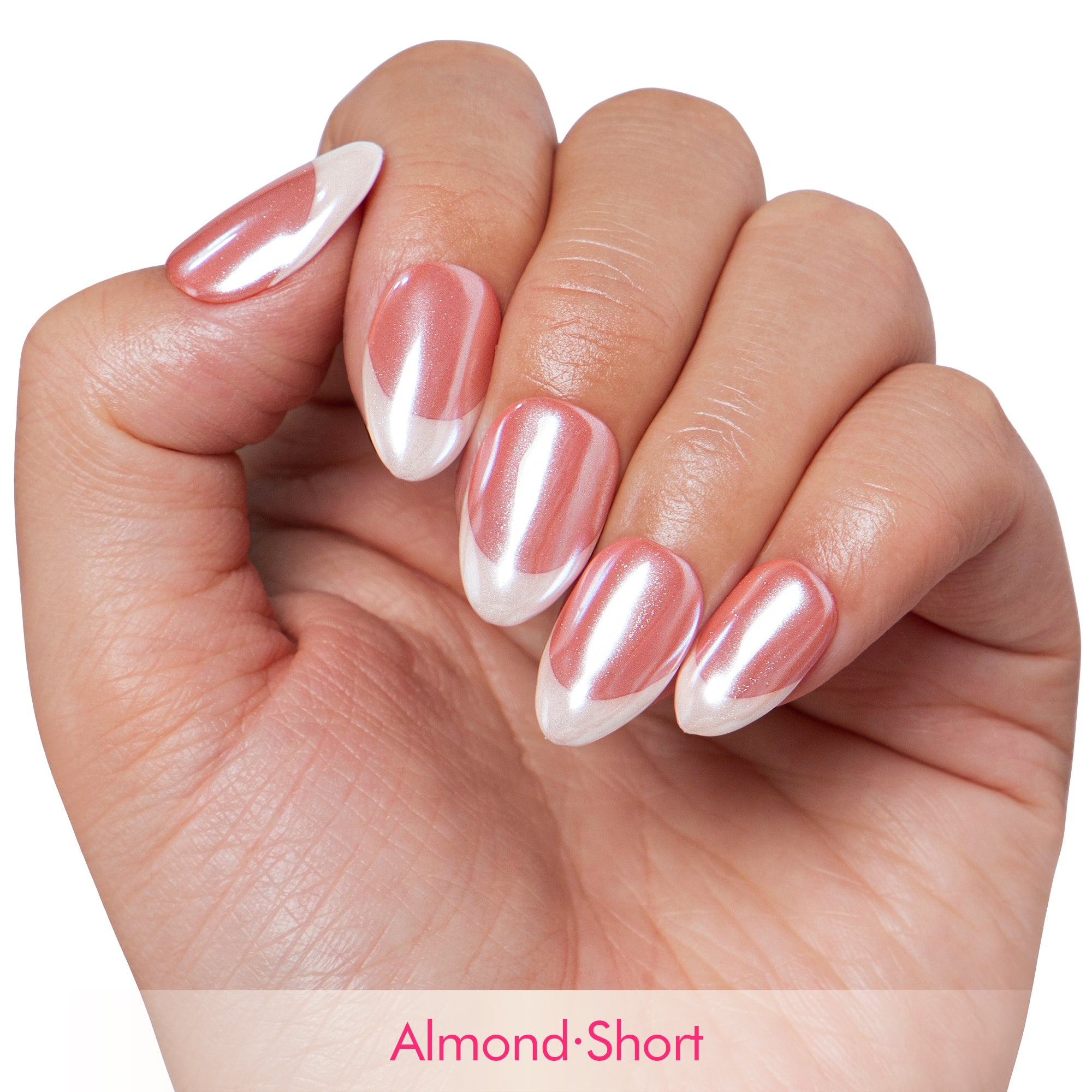 Pearl perfection Handmade Nails F016