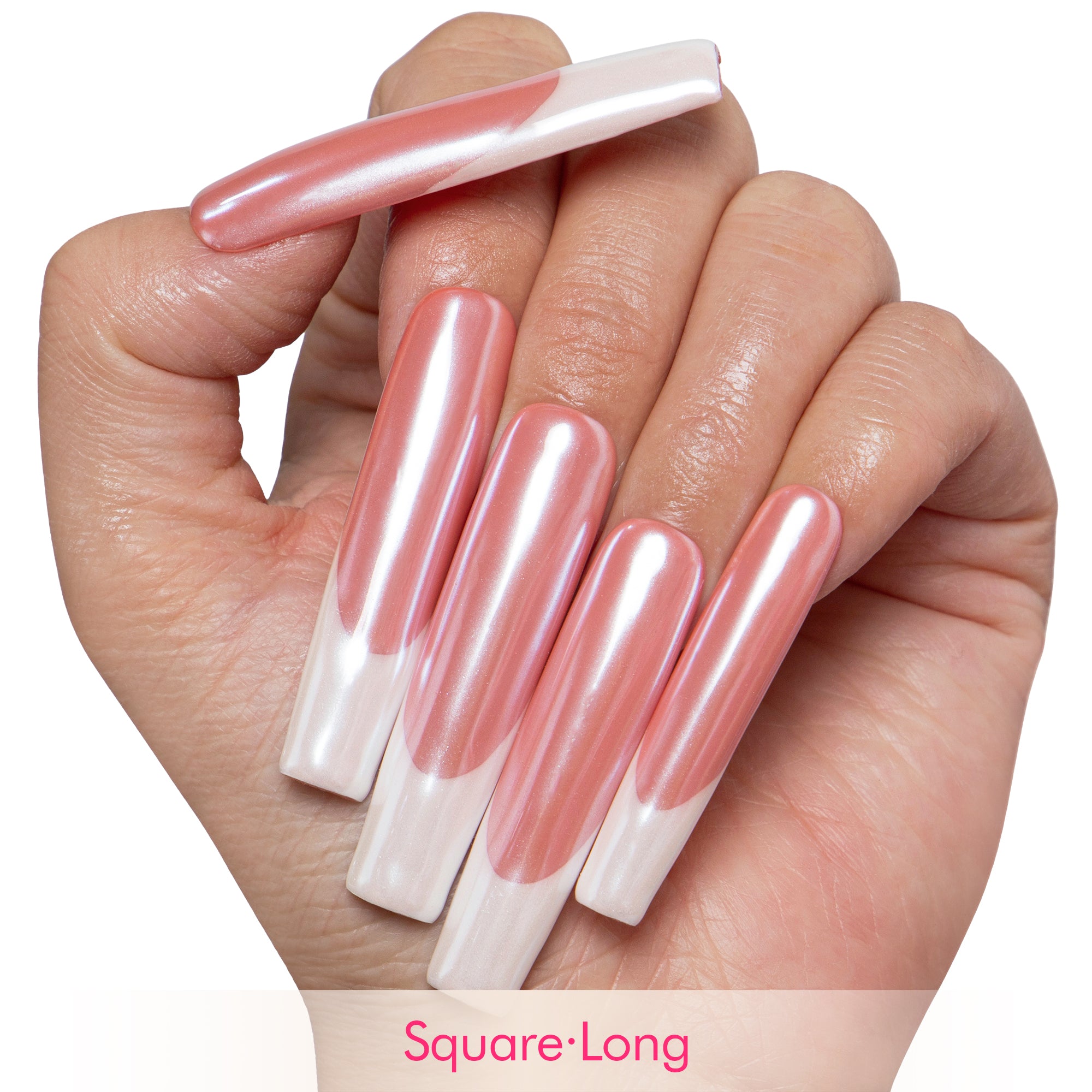 Pearl perfection Handmade Nails F016