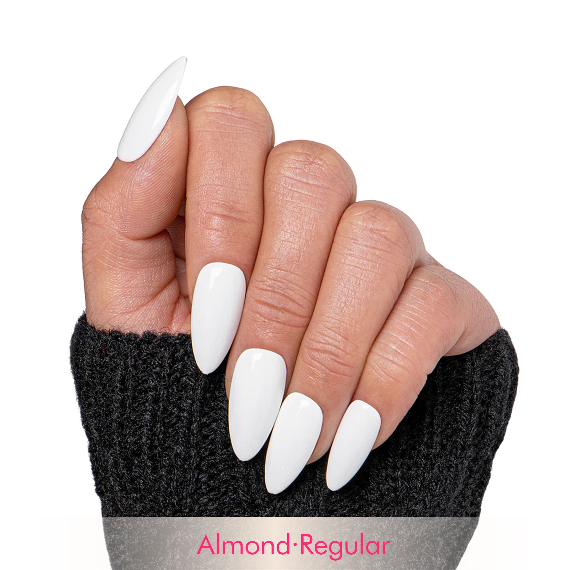 Snow White Handmade Nails H10