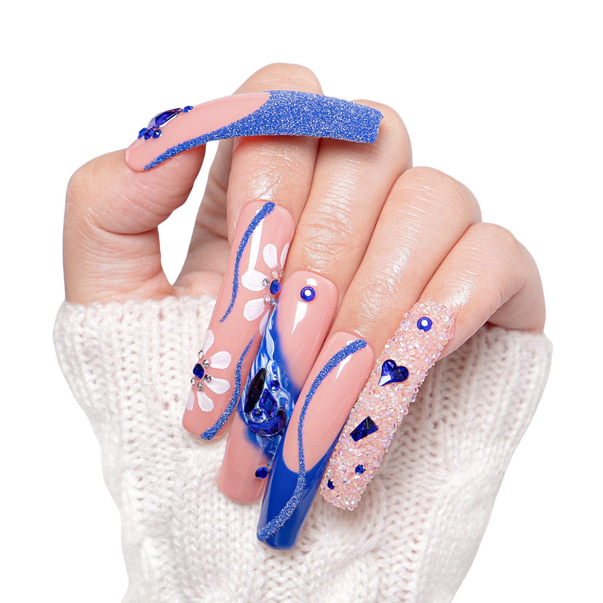 Glimmer Fuse Handmade Nails H106