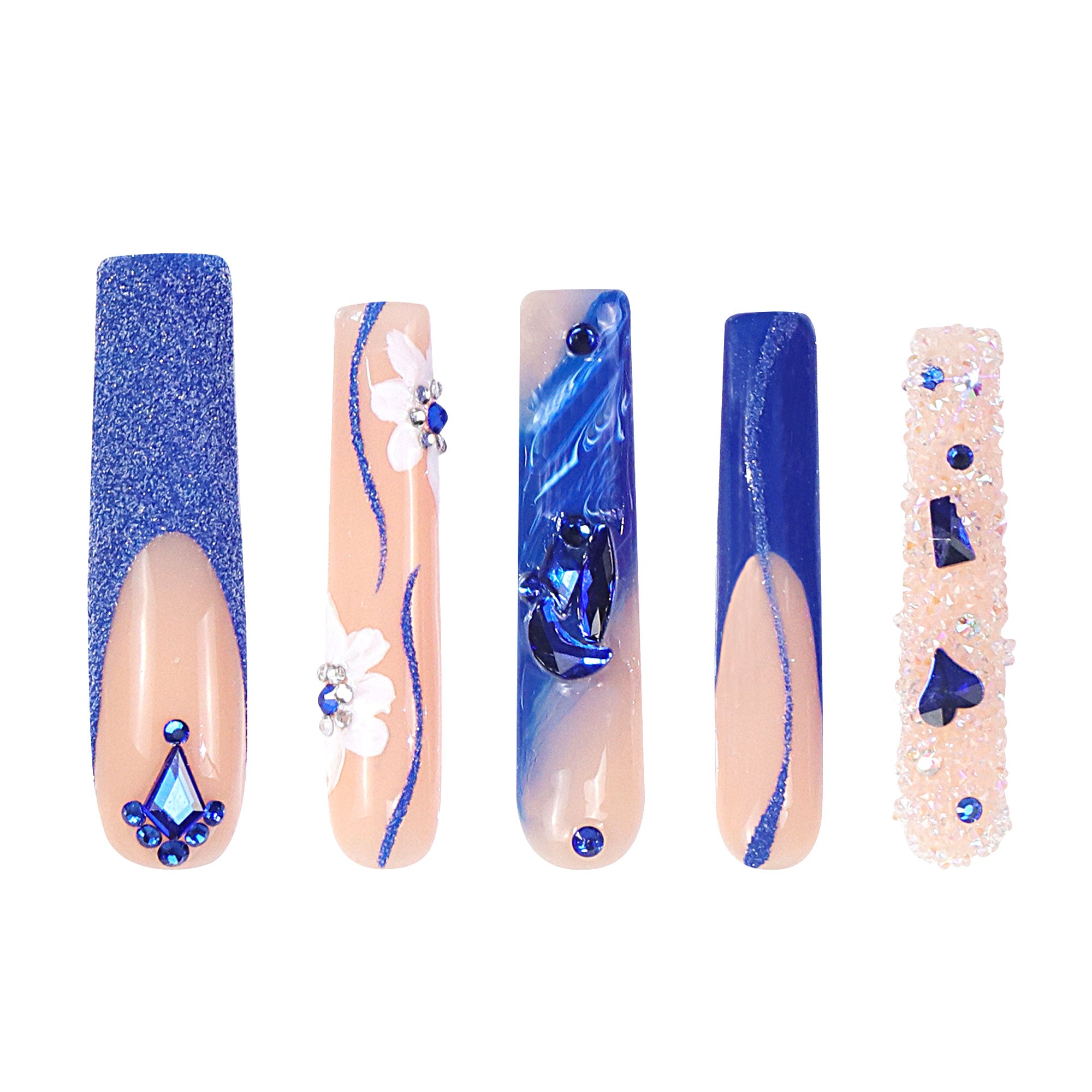 Glimmer Fuse Handmade Nails H106