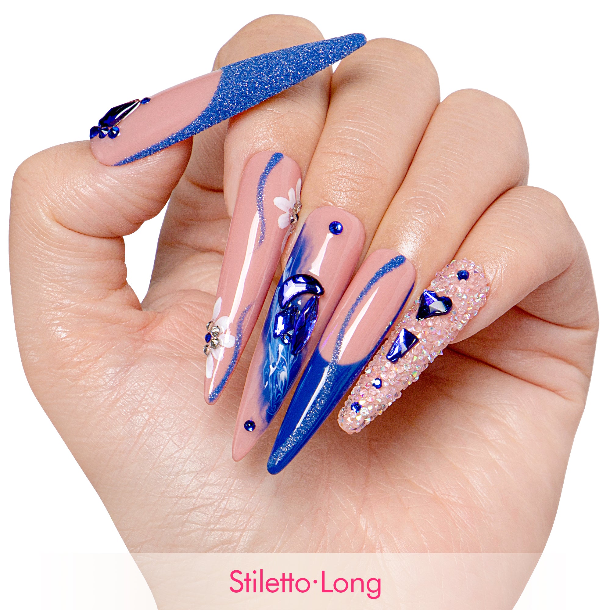 Glimmer Fuse Handmade Nails H106