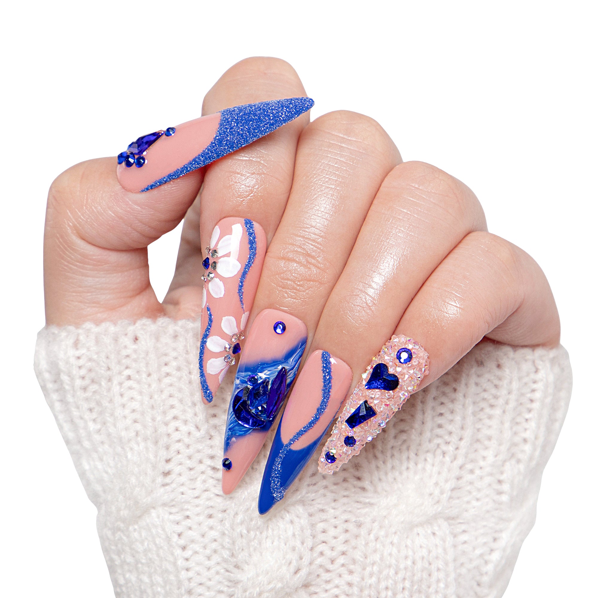 Glimmer Fuse Handmade Nails H106