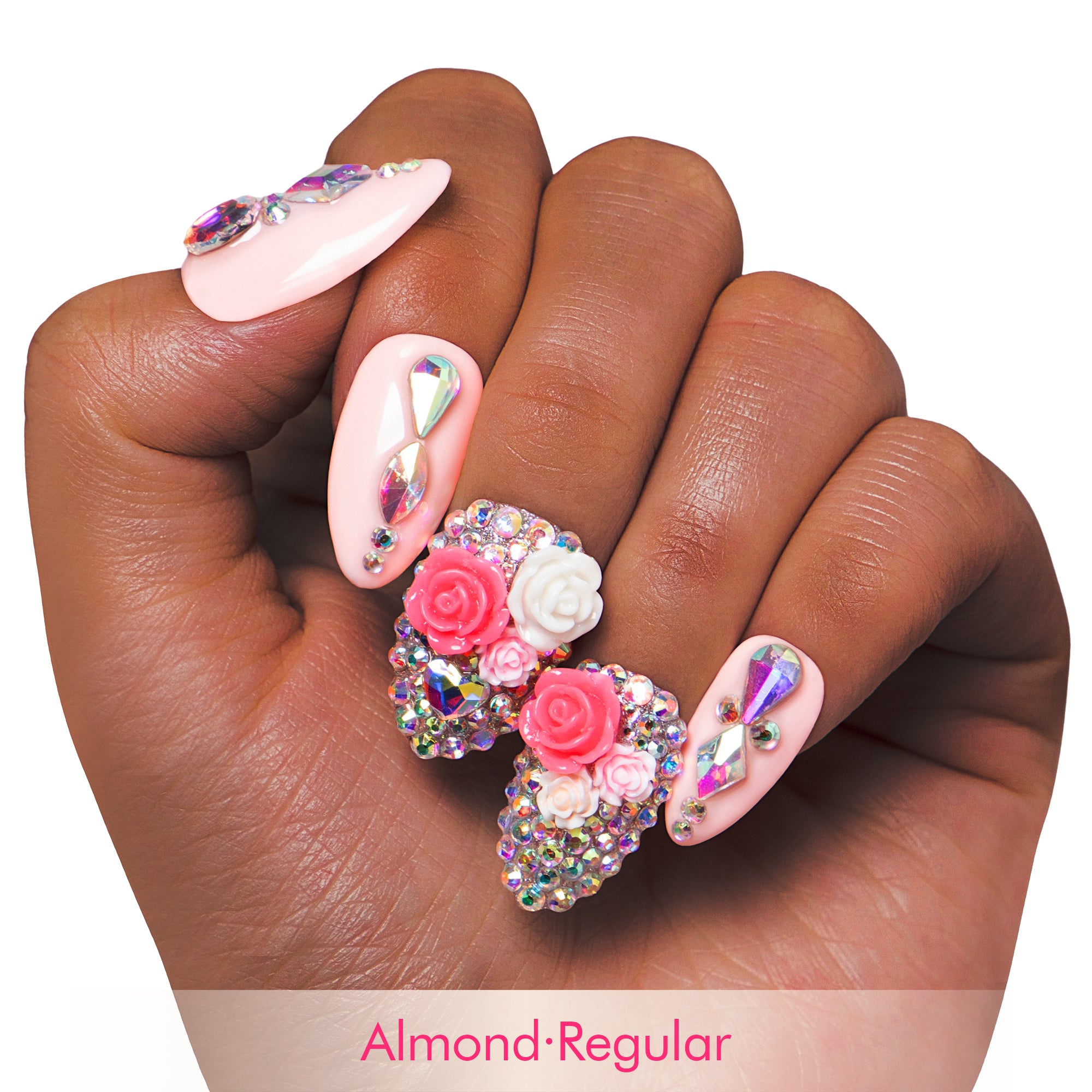Rose Garden Handmade Nails H107