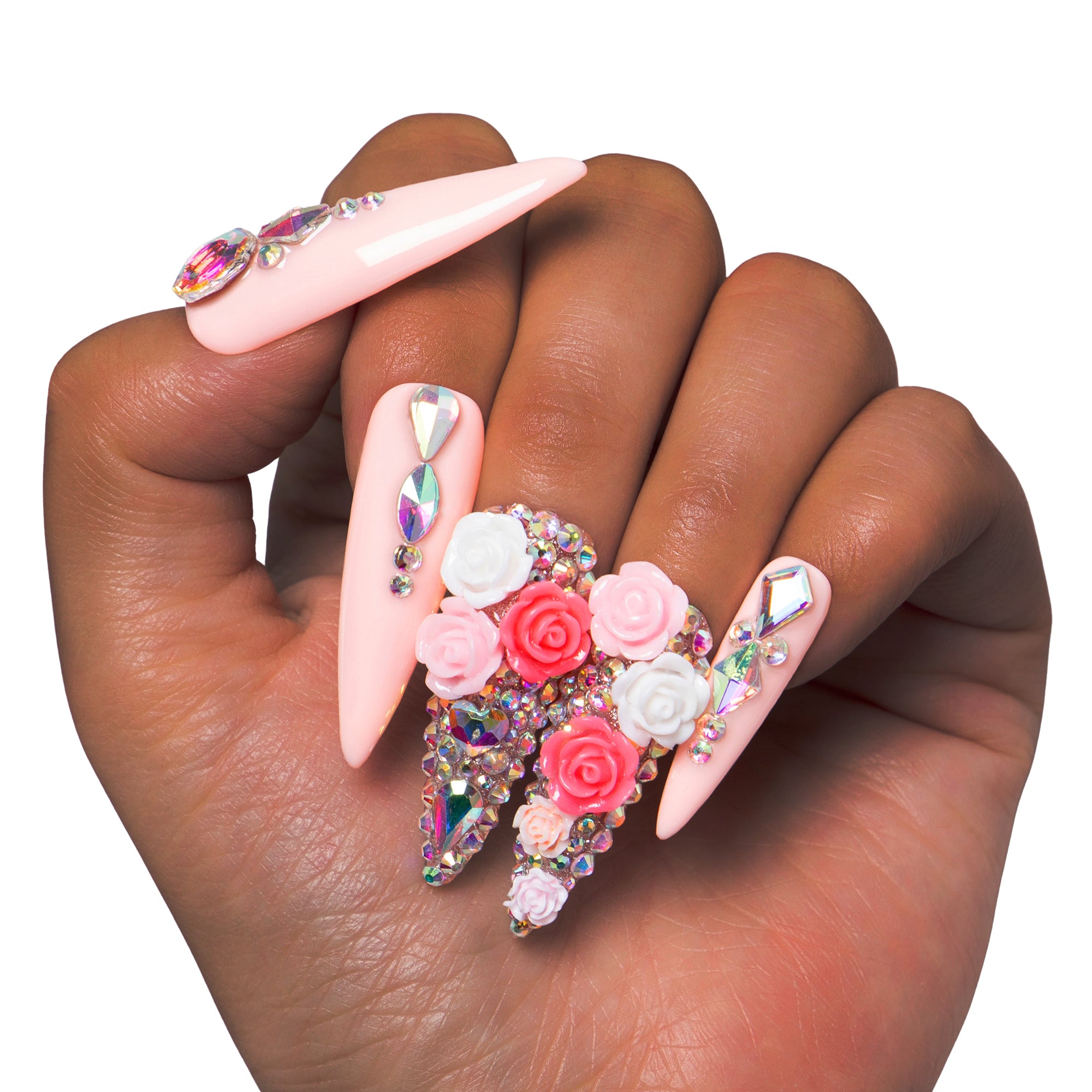 Rose Garden Handmade Nails H107