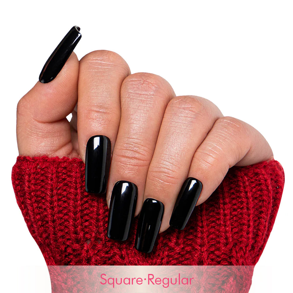 Dark Angel Pure Color Handmade Nails H11